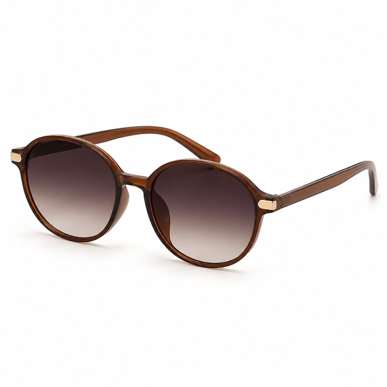 Gafas de sol de moda para mujer con protección UV color marrón