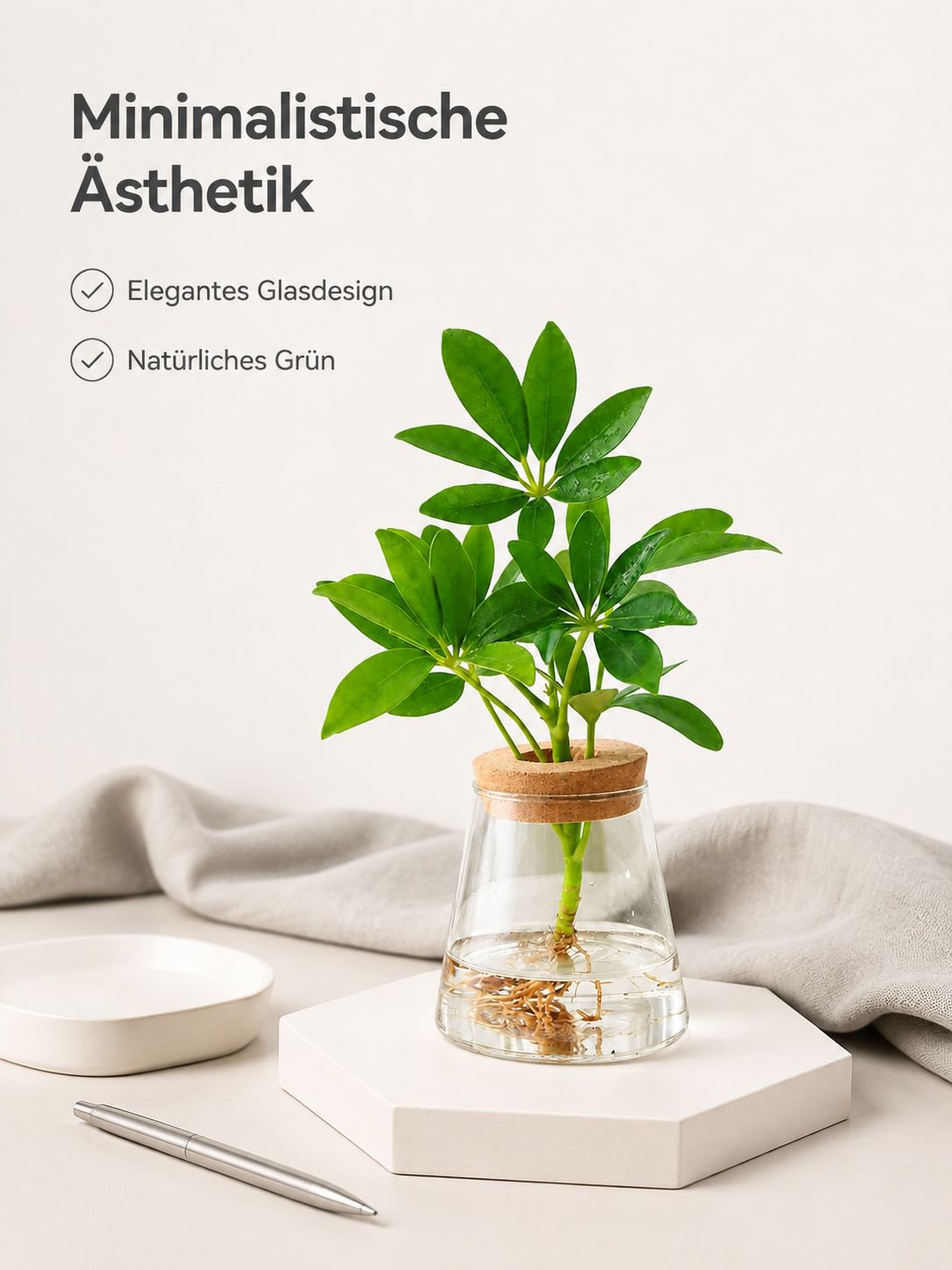 Miniatur-Landschaftsflasche, Bürotisch-Pflanzen-Ökoflasche