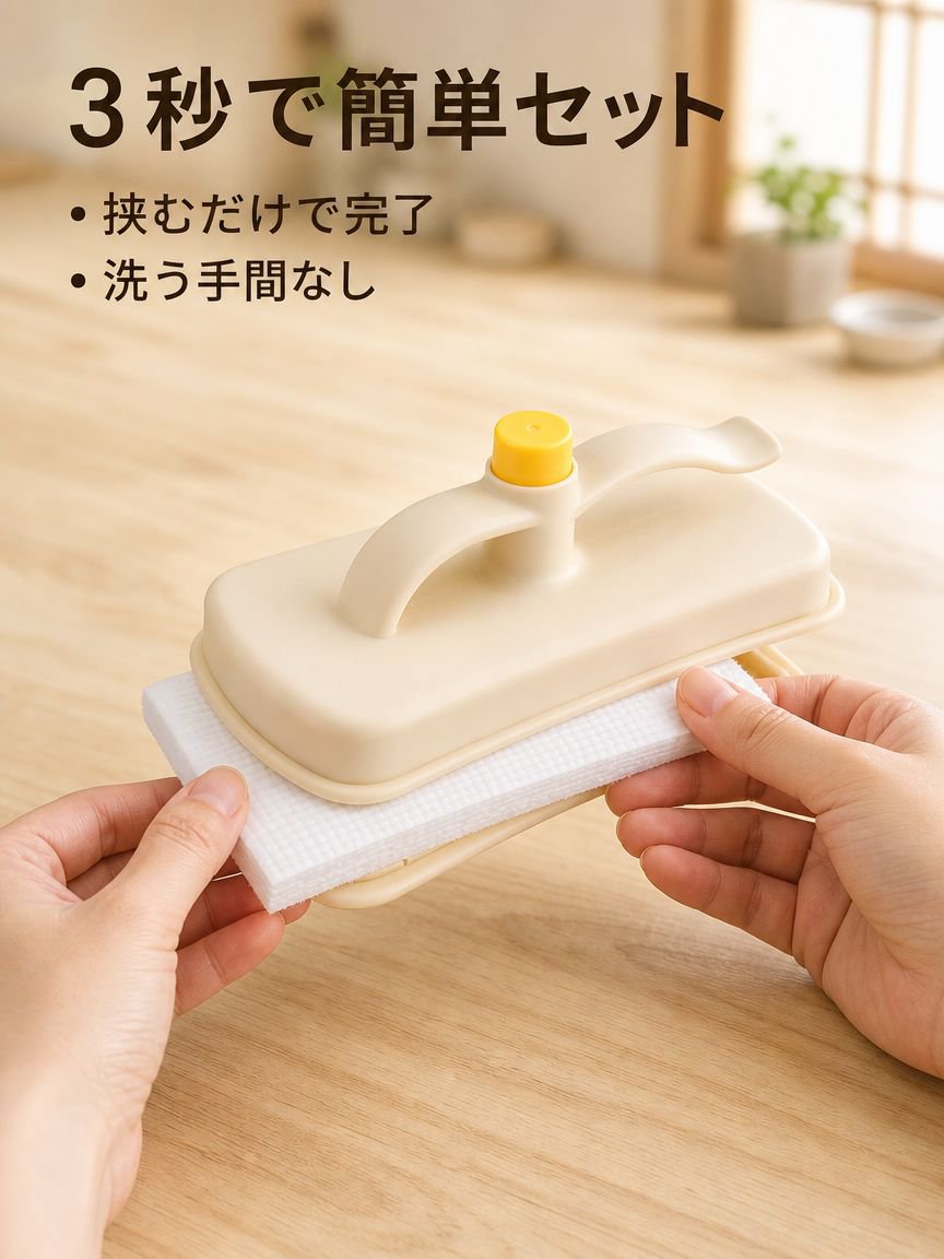 50枚使い捨てクロス付き多機能ブラシ