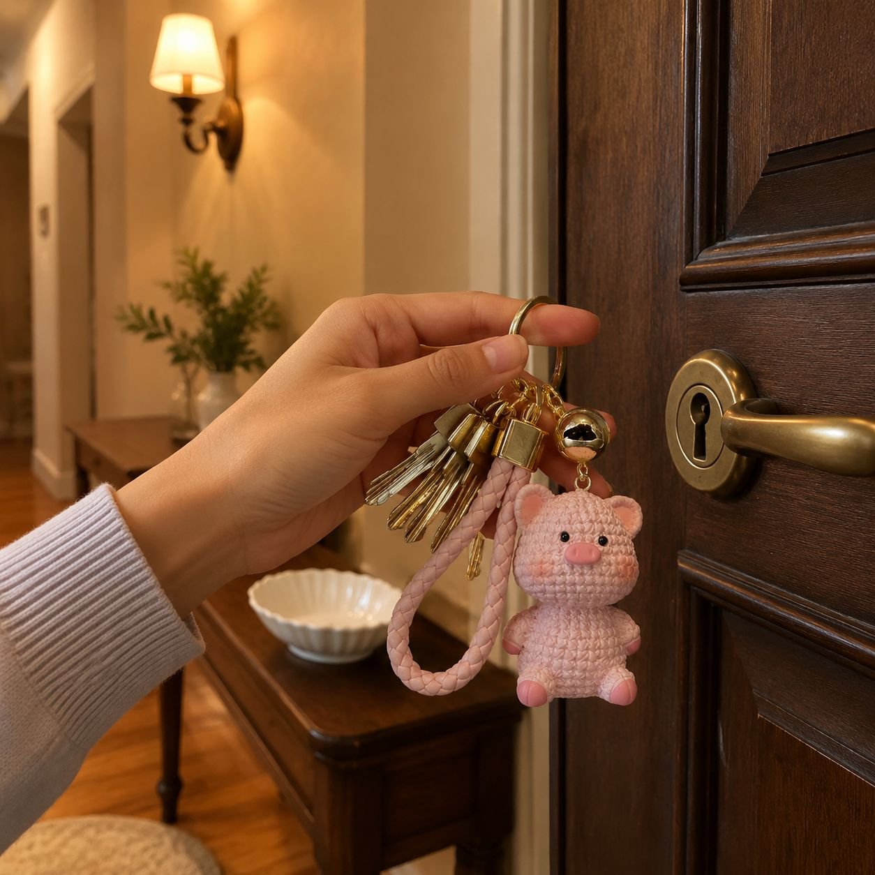 Resin animal keychain suitable for kids and adults