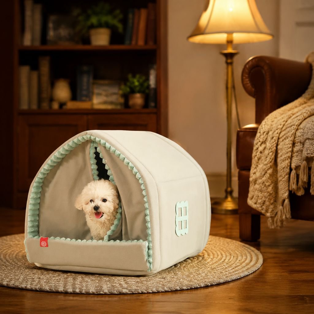 Casa para perros para mantener el calor en invierno, casa para perros pequeños, cama cerrada para pe