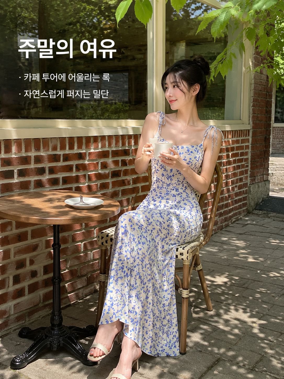 섹시 슬림핏 머메이드 민소매 원피스
