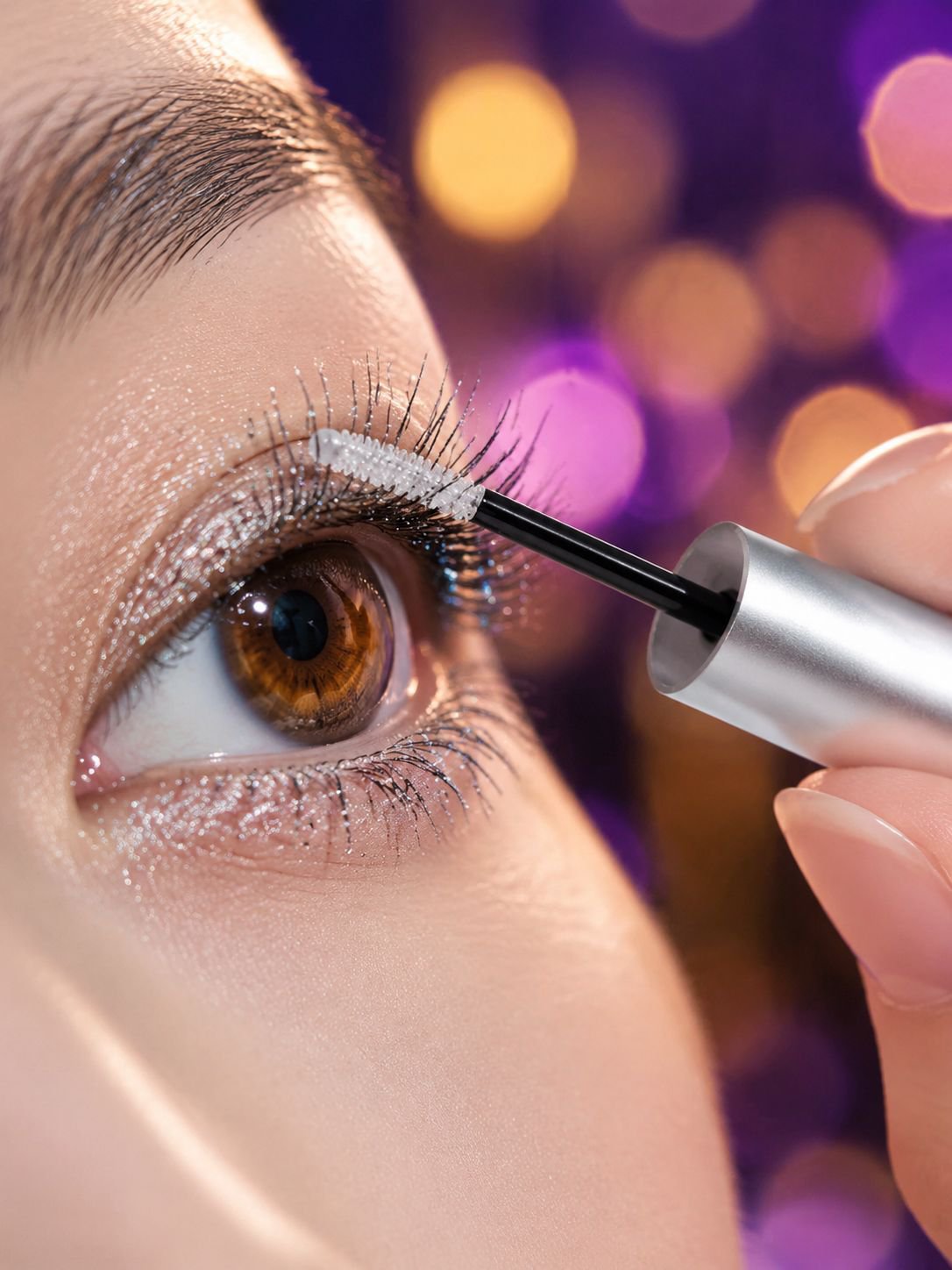 JMY glitter mascara for party makeup looks