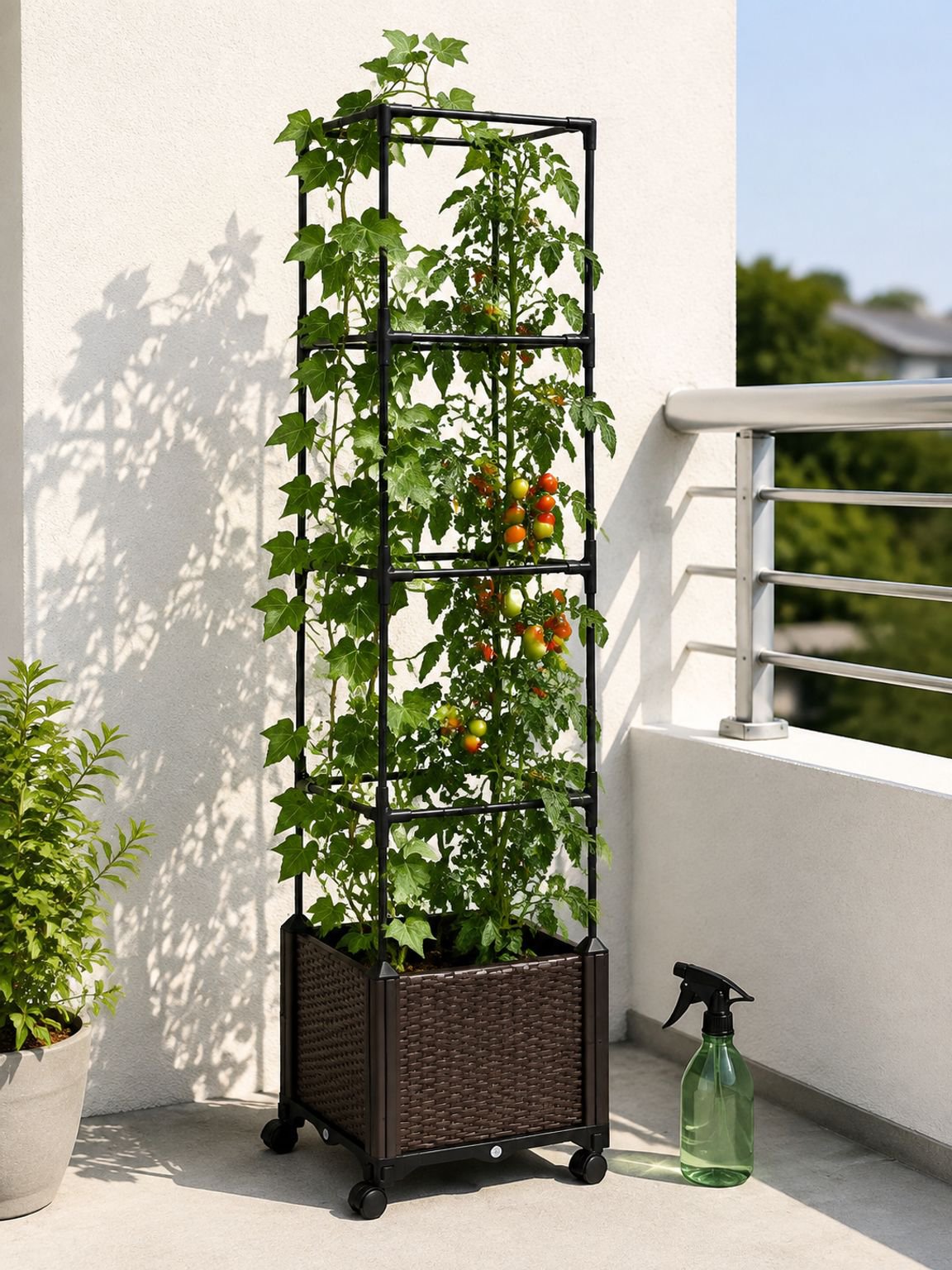 Estructura resistente para plantas trepadoras y flores