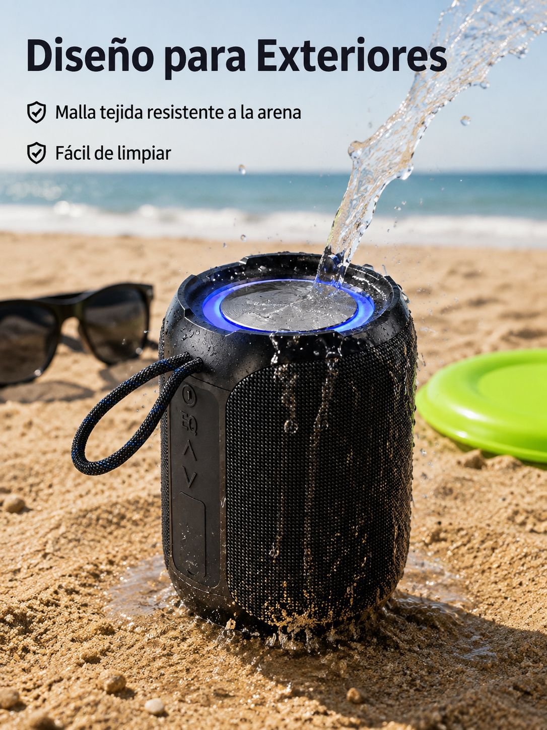 Altavoz Bluetooth con diseño compacto y elegante
