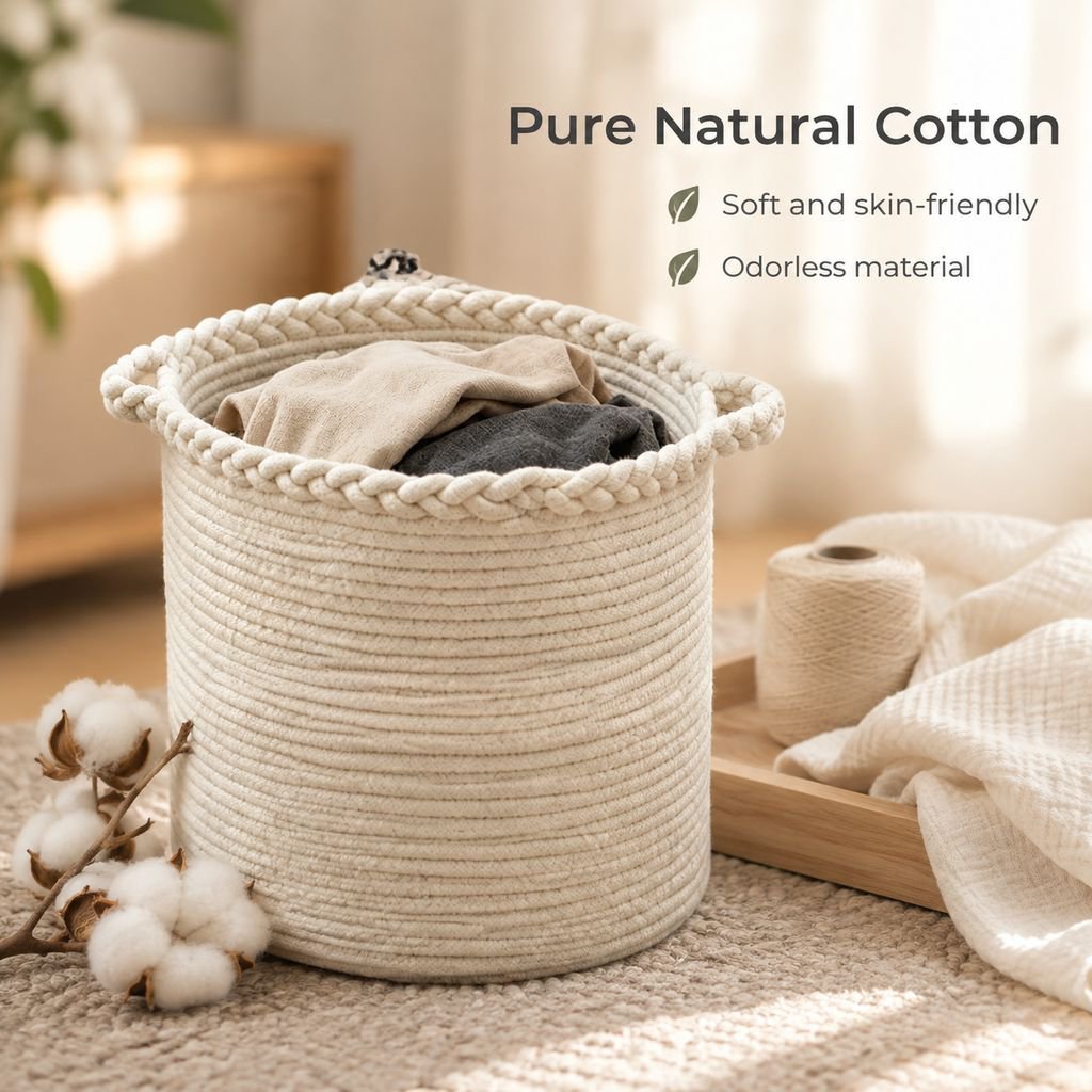 Multi-purpose Cotton Woven Basket