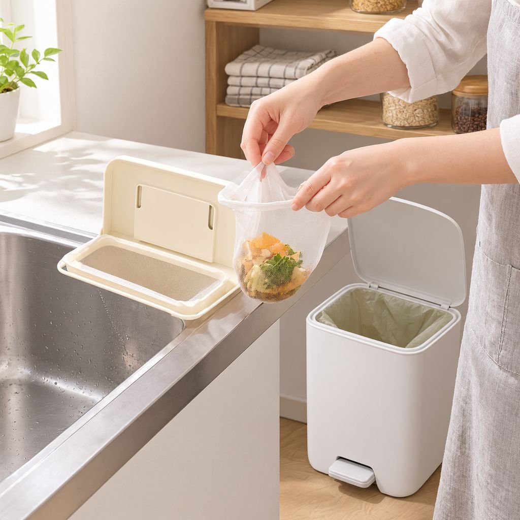 JMY折りたたみ式シンク排水フィルターラック