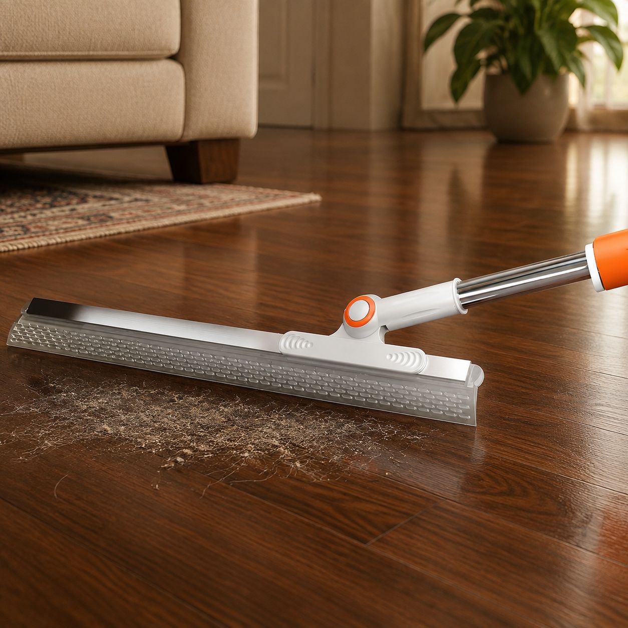 Double-sided broom head for versatile cleaning