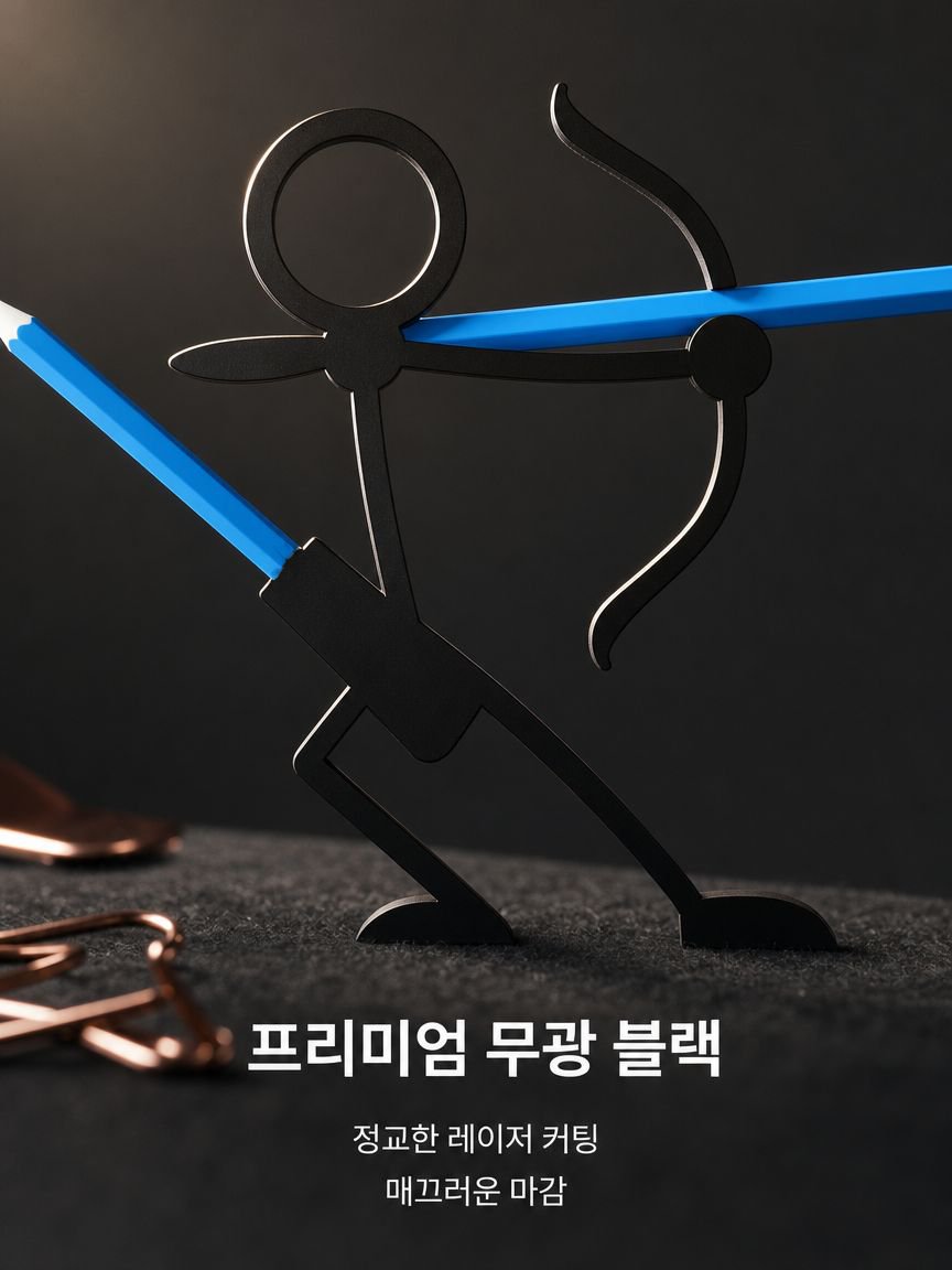 성냥개비 전사 펜꽂이