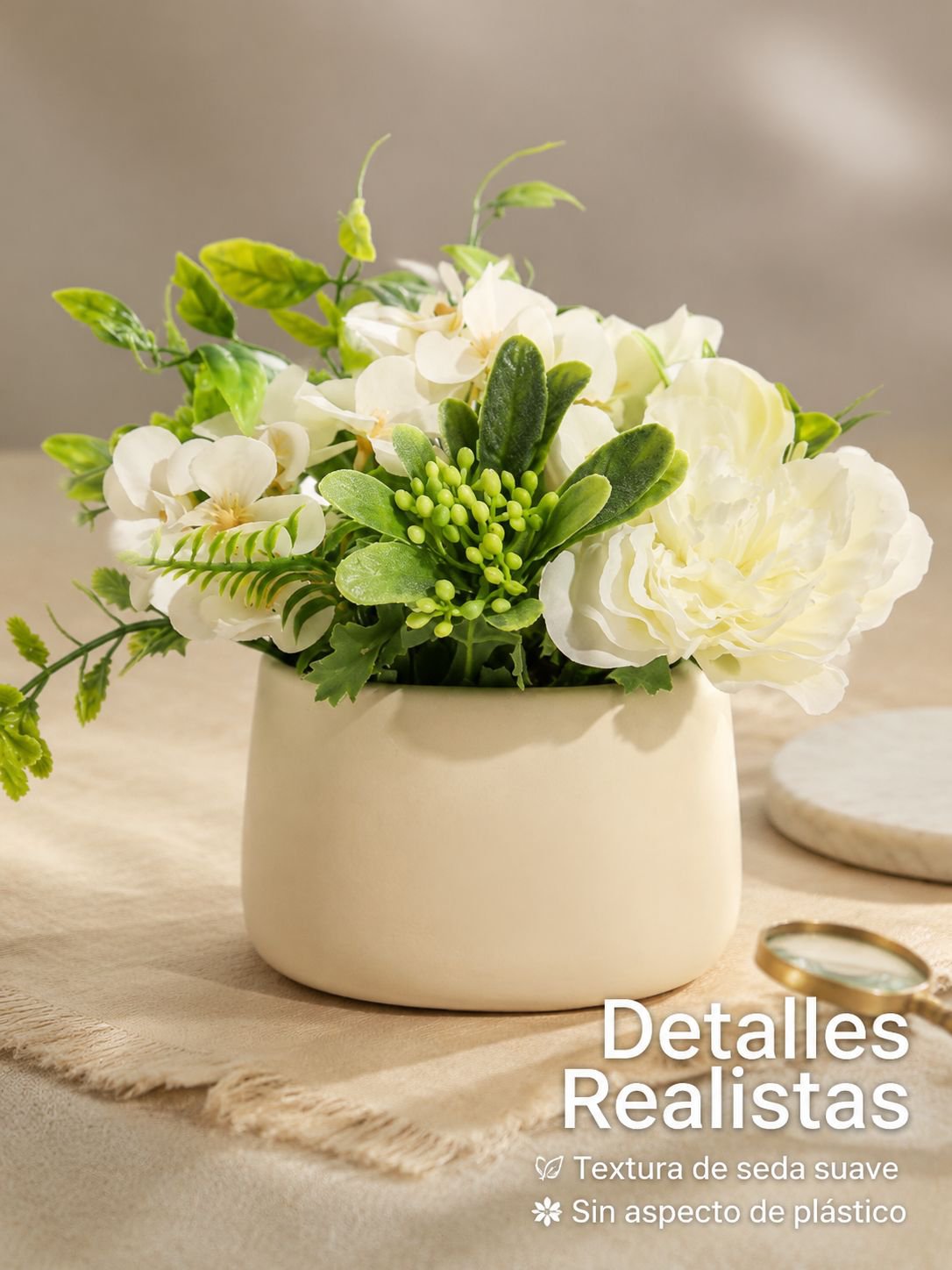 Maceta de cerámica para flores artificiales