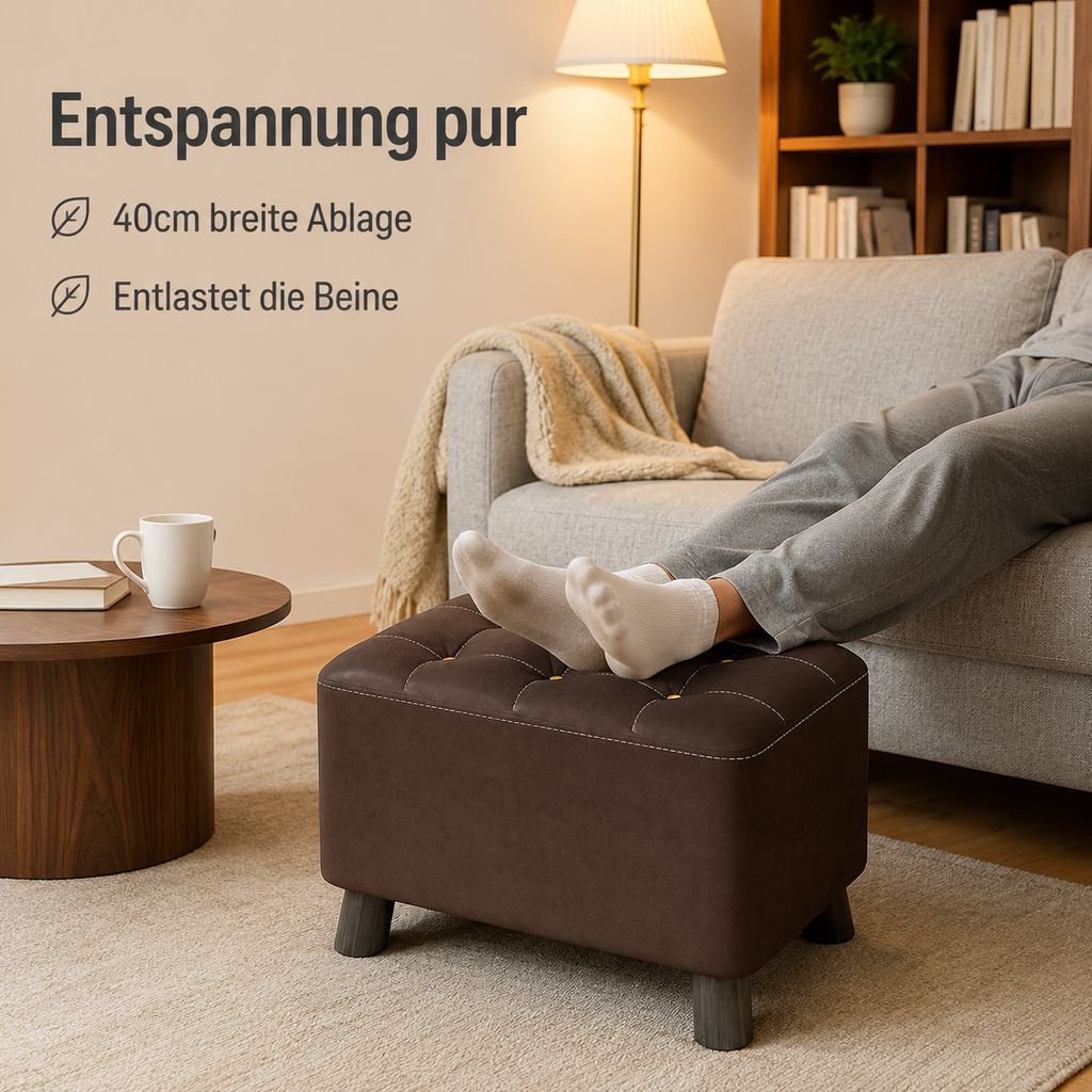 Kreativer quadratischer Hocker für den Heimgebrauch, geeignet zum Schuheanziehen und für Sofas.