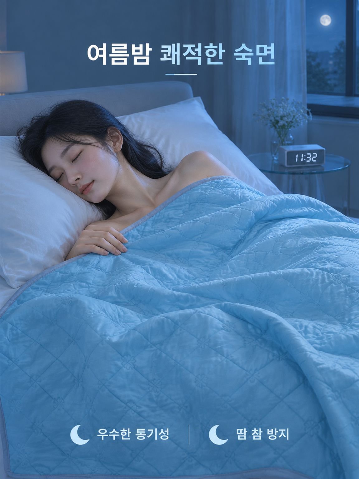 여름용 시원한 아이스 실크 이불