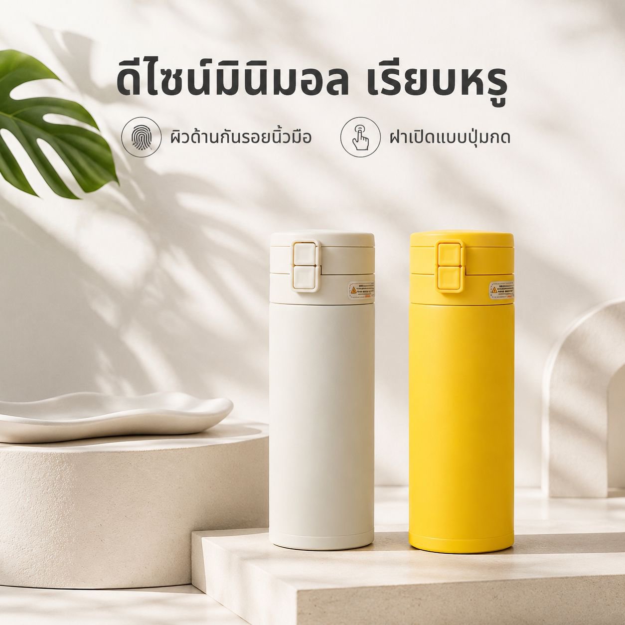 กระบอกน้ำเก็บความร้อนบุเซรามิก ดีไซน์สวย
