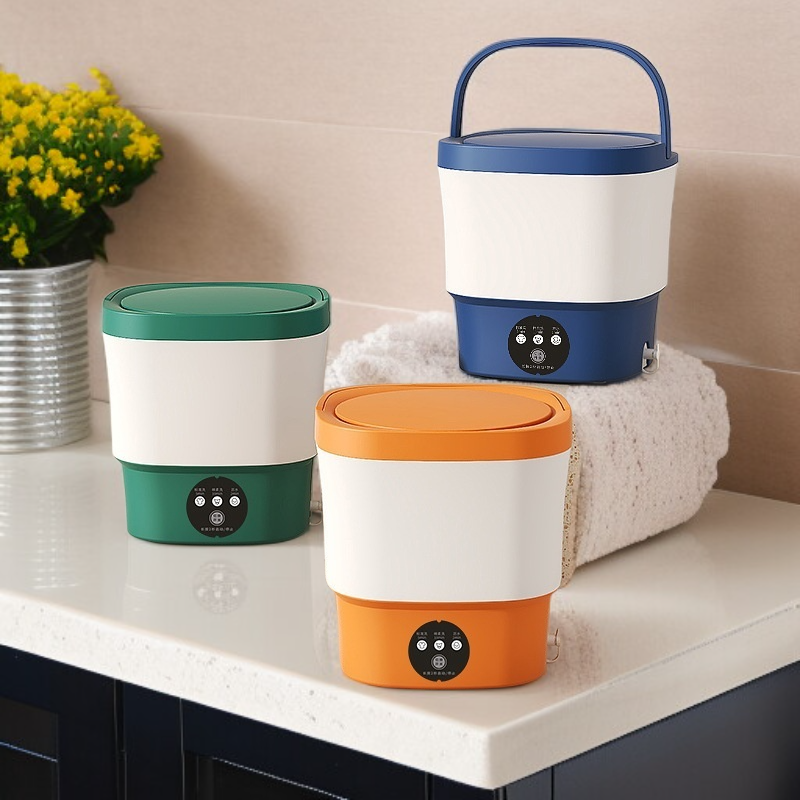 Mini machine à laver automatique 9L, idéale pour sous-vêtements et petits vêtements