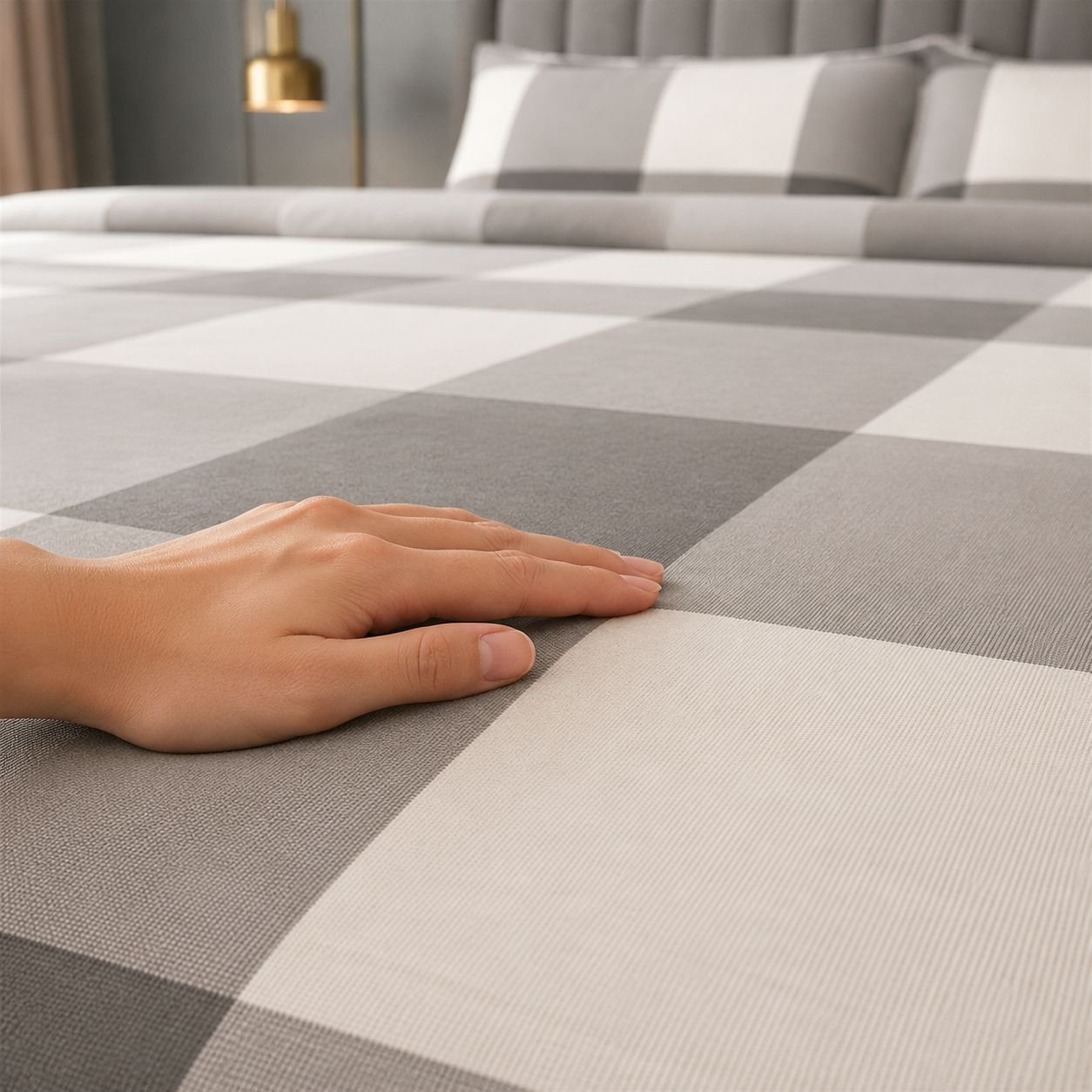 Vintage Style Rough Cloth Bedding Three-piece Set