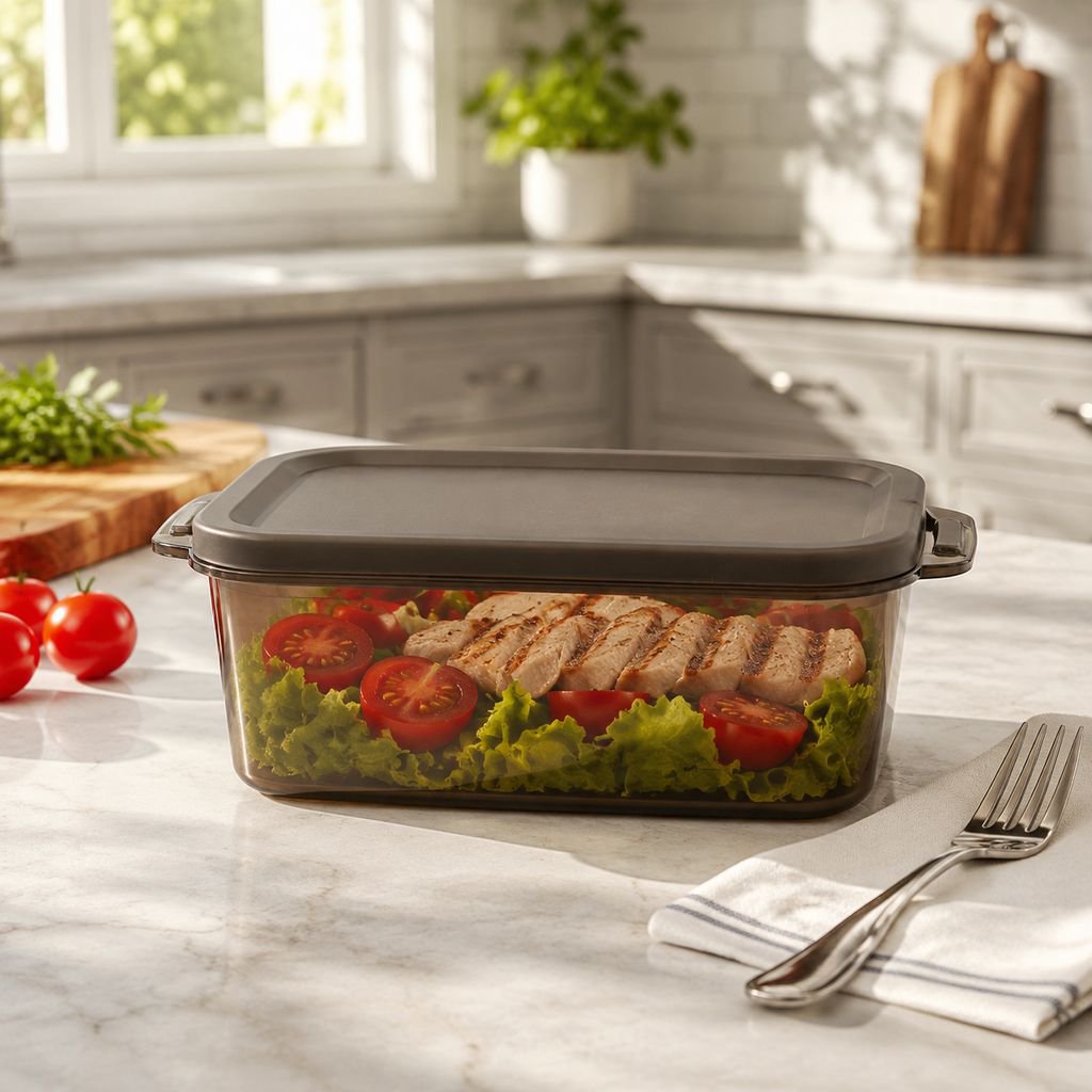 Food-grade refrigerator food storage container, portable lunch box, microwave safe, designed for off