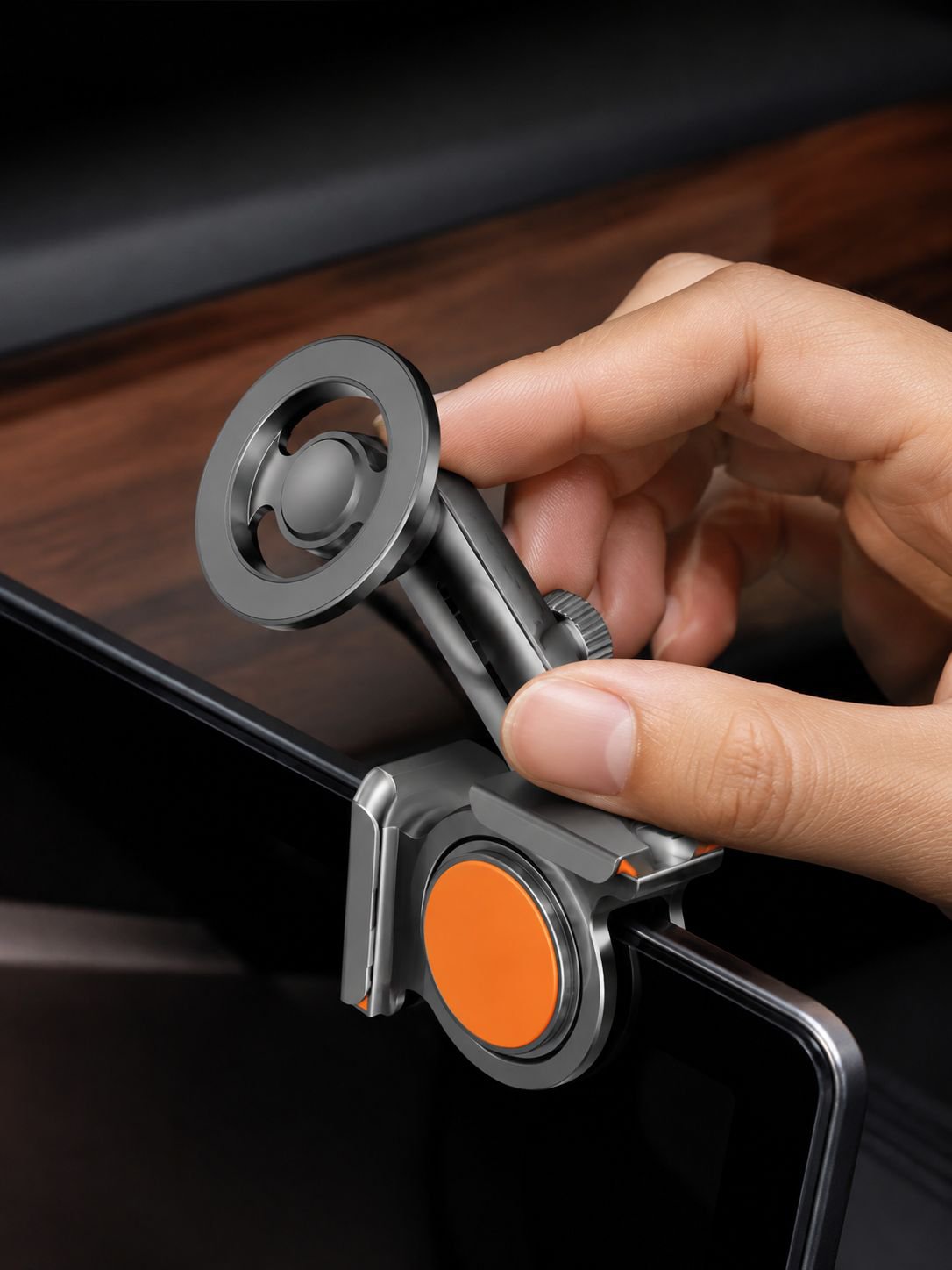 Stable magnetic phone mount for navigation