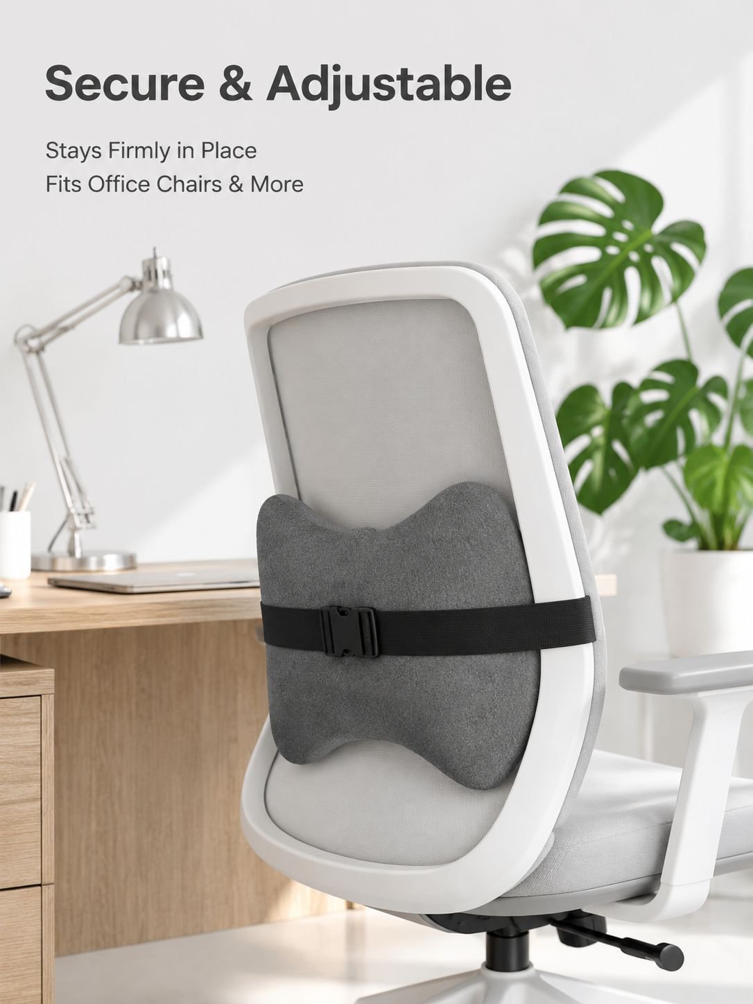 Massage memory lumbar support pillow