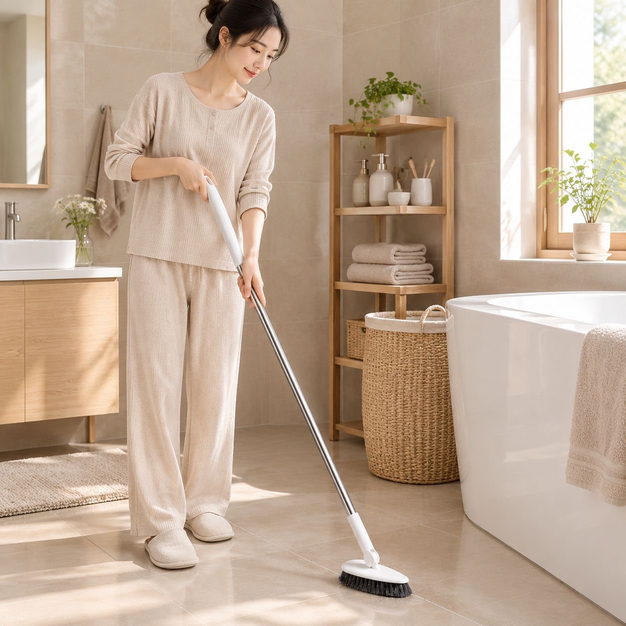汚れを簡単に落とせる実用的なモップ