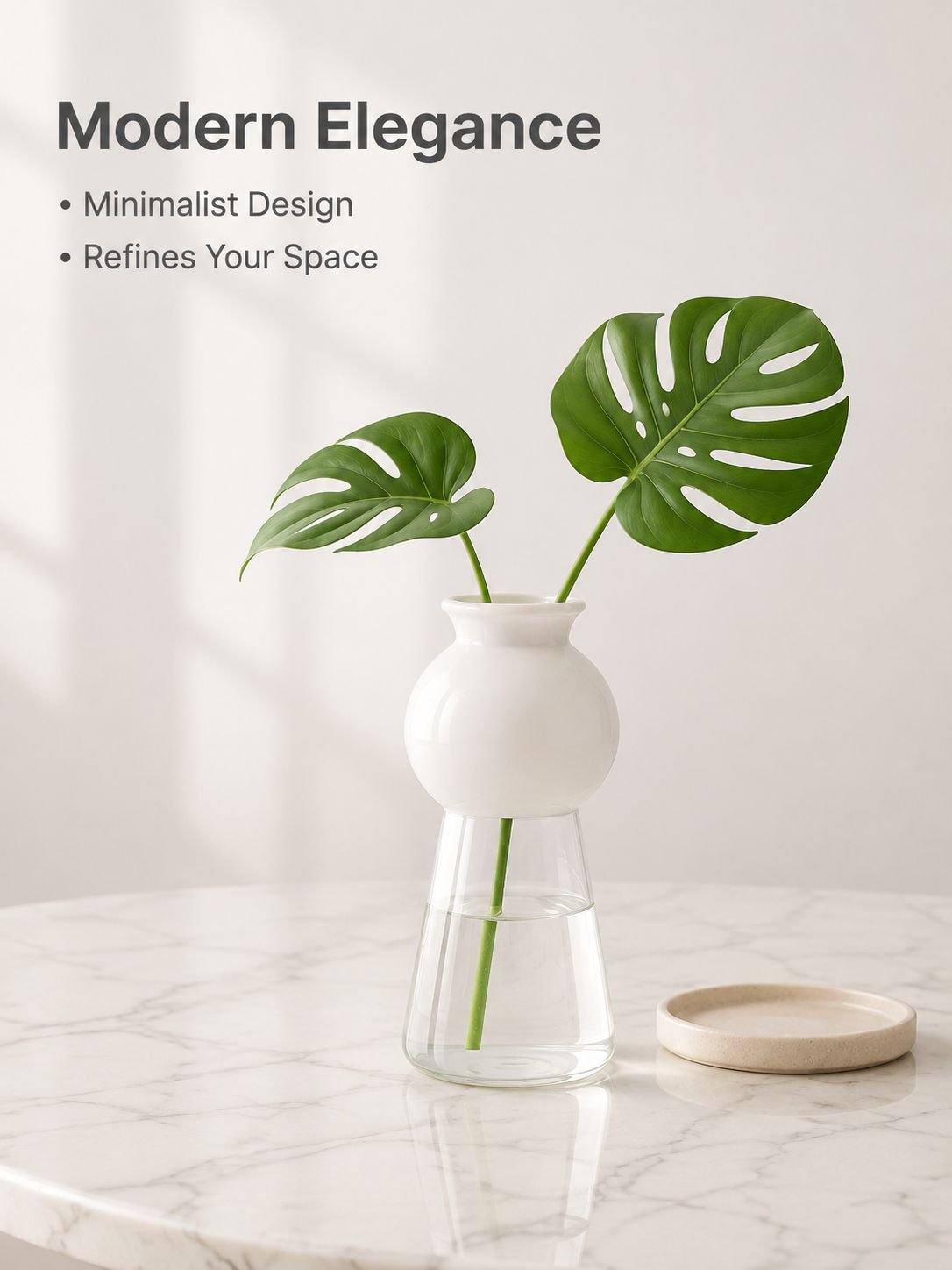 Minimalist Tabletop Floral Display