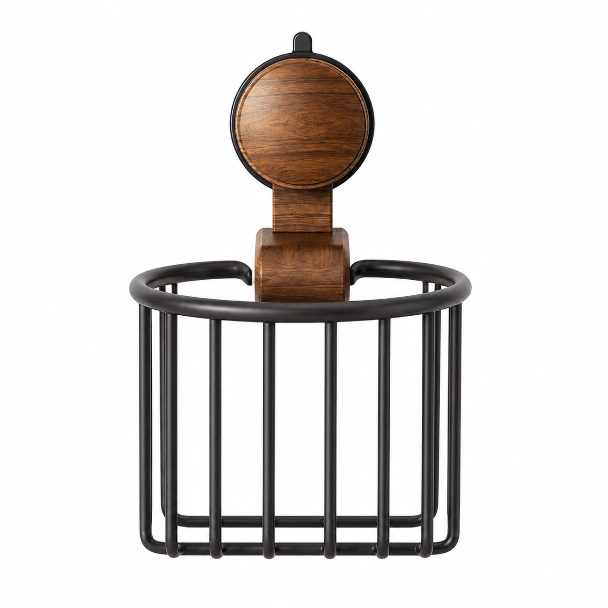 No-Drill Suction Bathroom Tissue Holder Basket