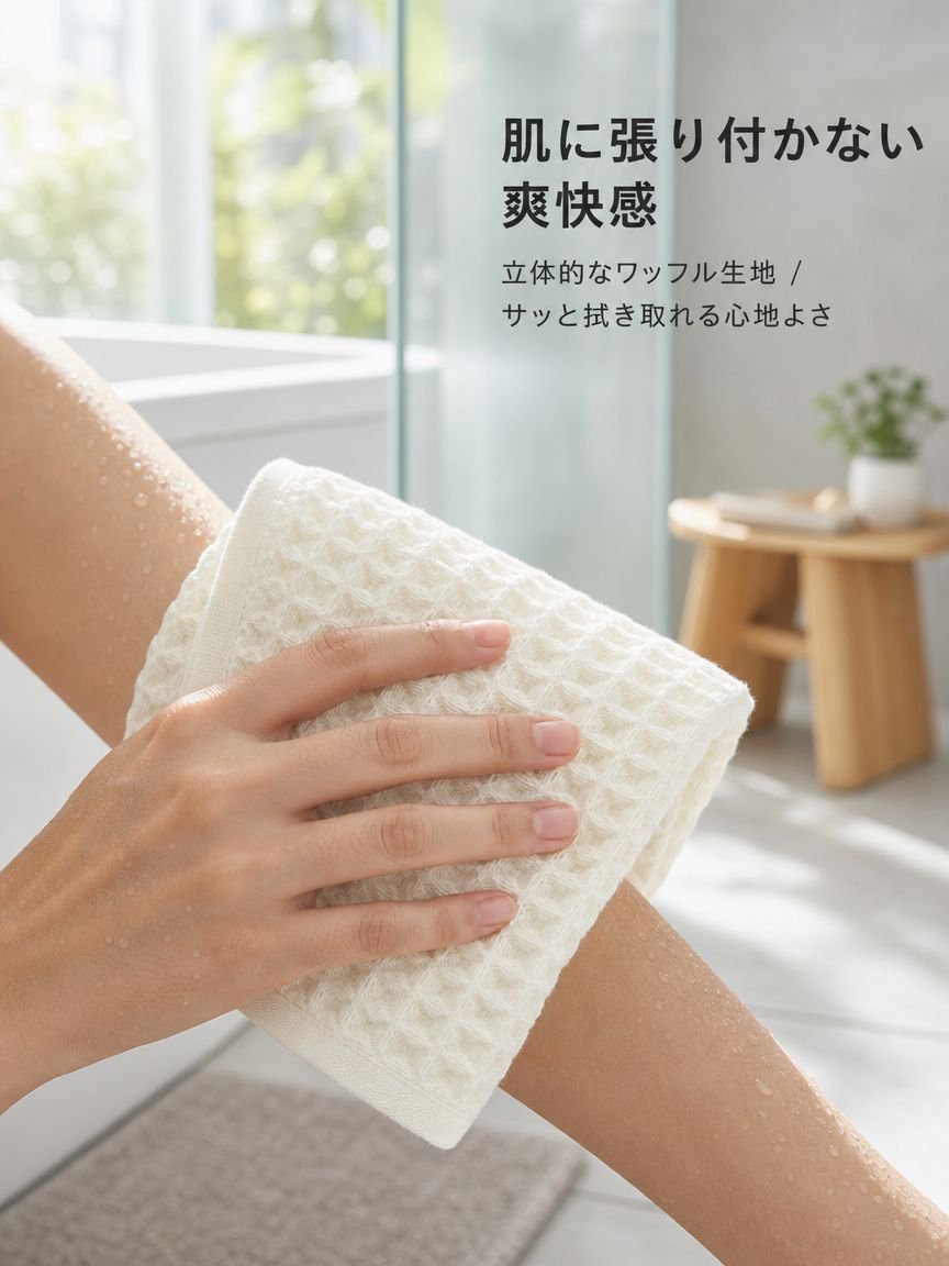 純綿のバスタオル