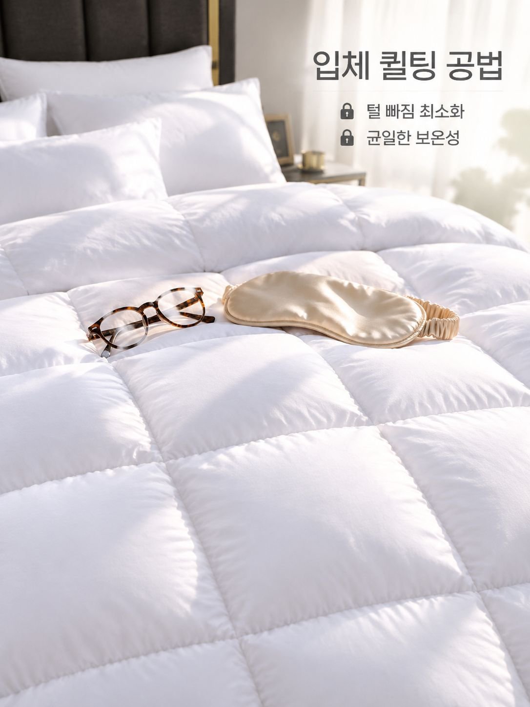 프리미엄 이중 레이어 다운 이불