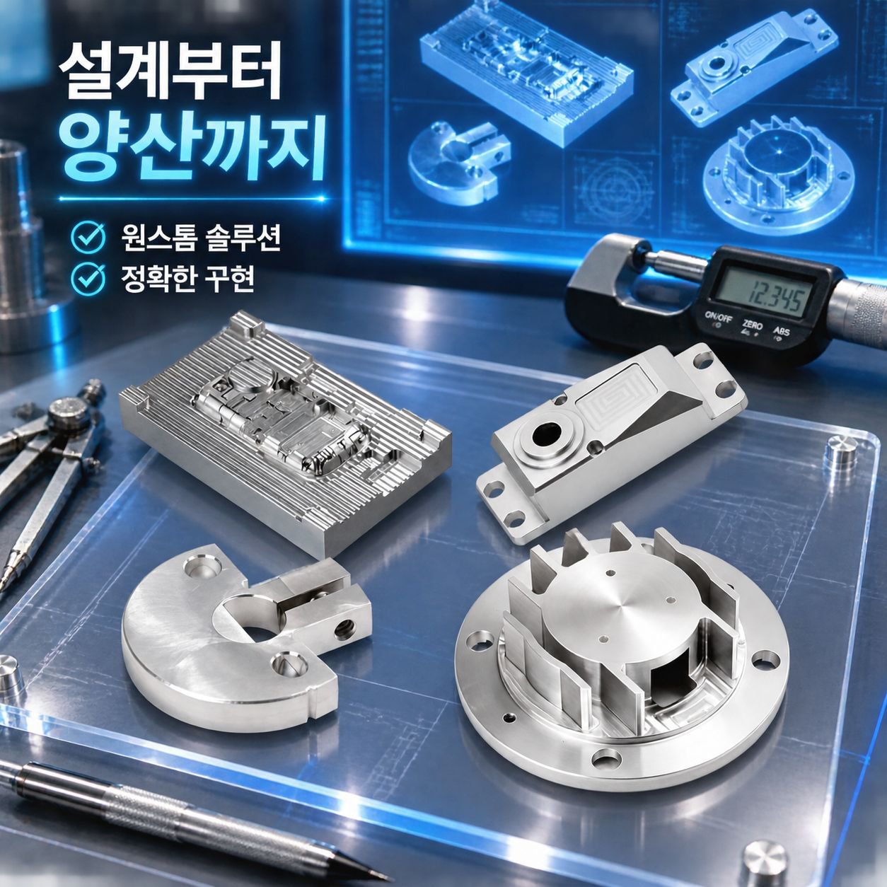 가공 스테인리스 알루미늄 합금 부품