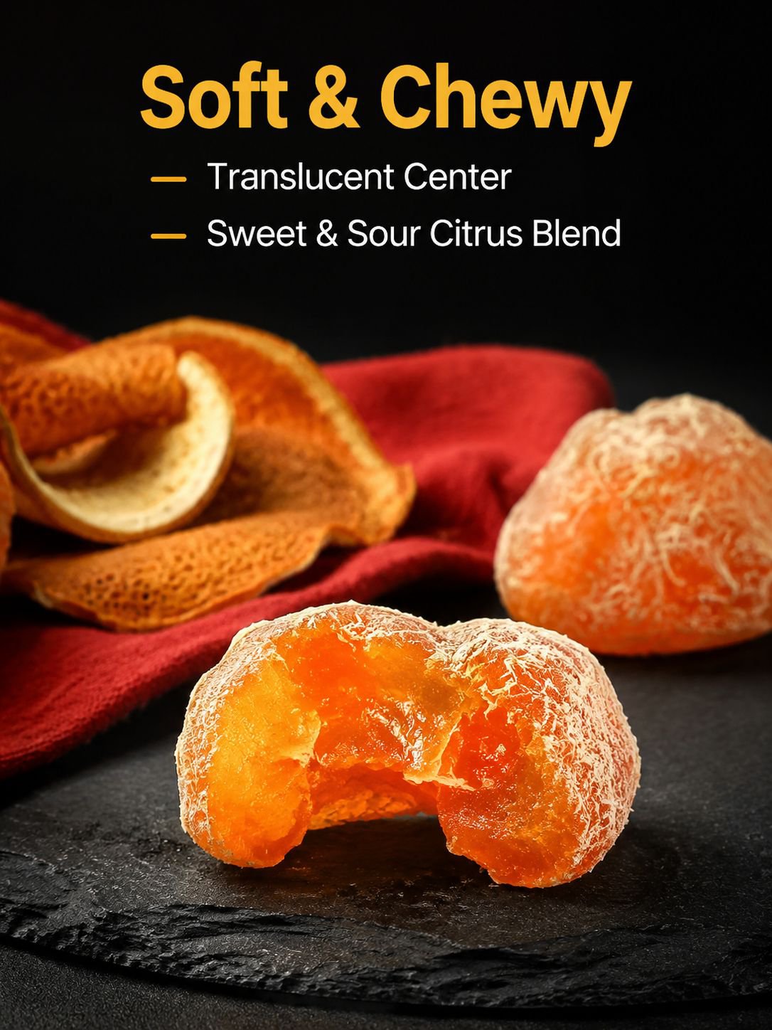 Yam, Dried Tangerine Peel, Licorice & Kumquat Slices
