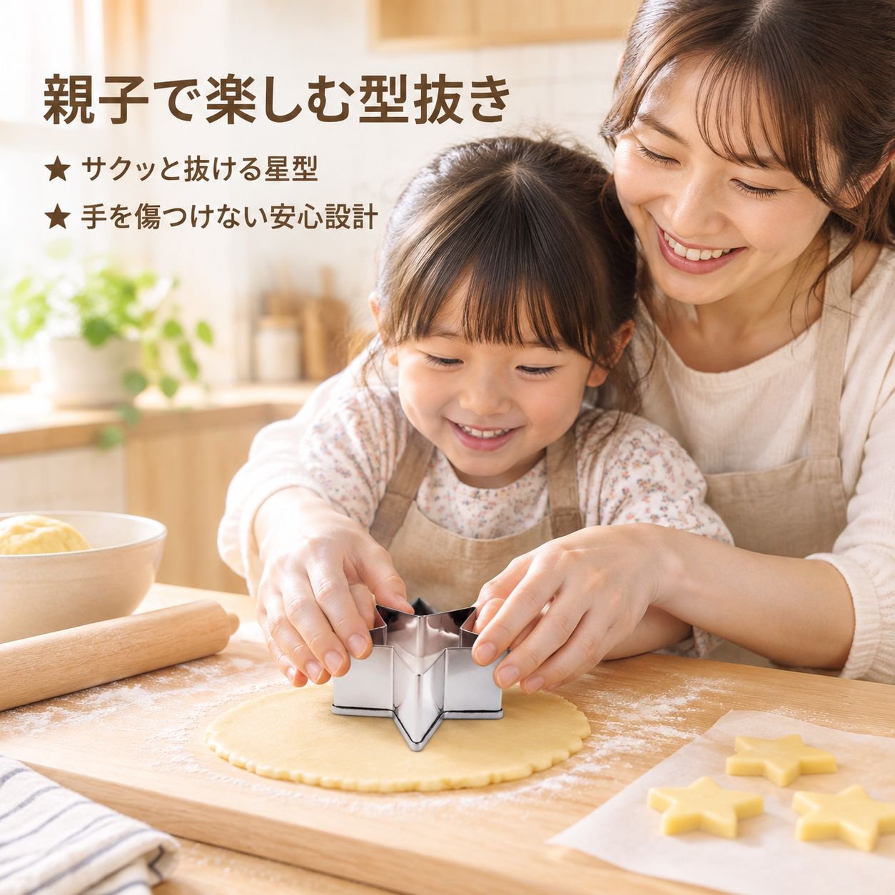 ステンレス製 星型 クッキー型 野菜 果物 抜き型 クッキーカッター 飾り切り 製菓道具