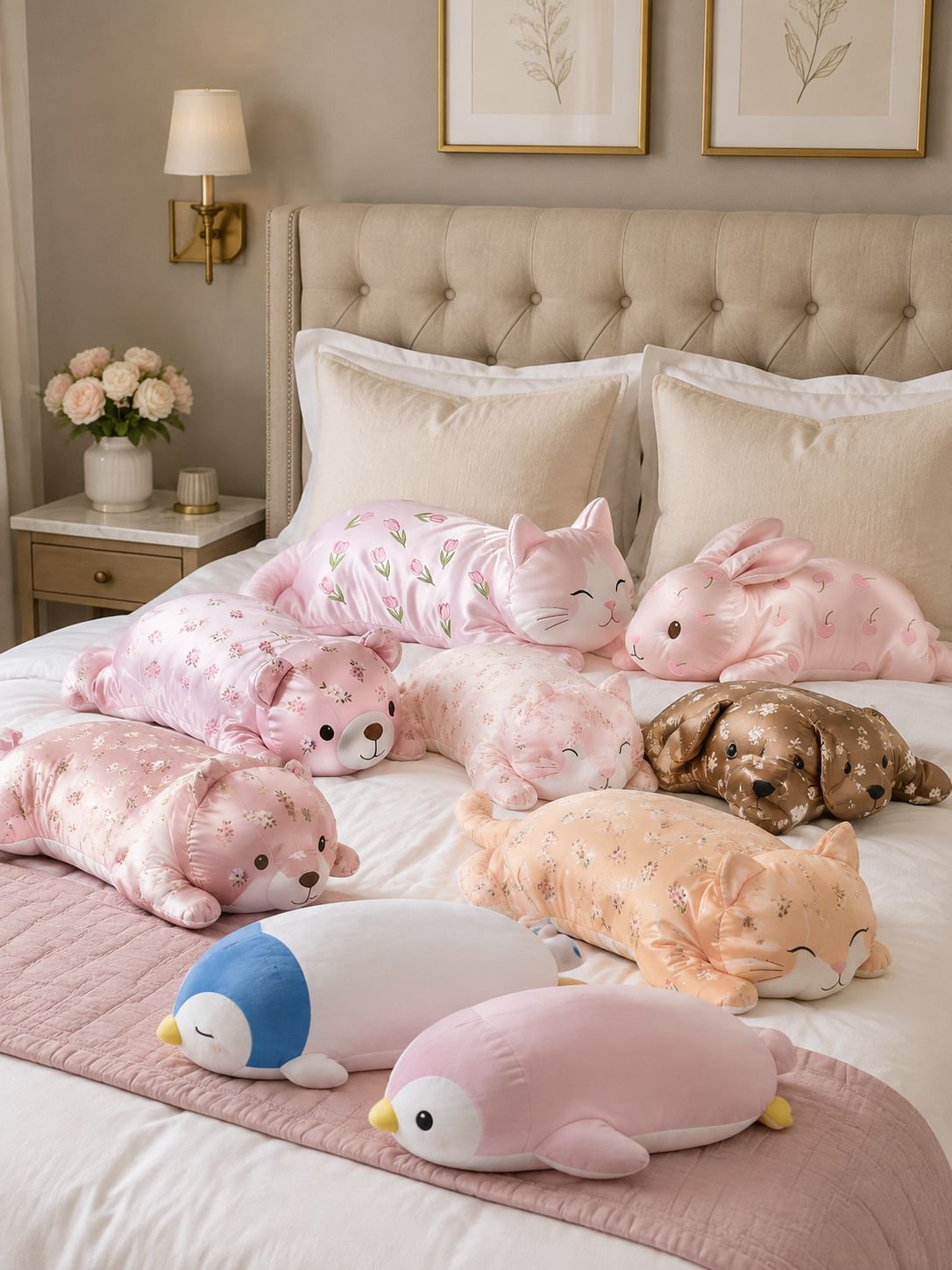 Almohada infantil de peluche para noches calurosas