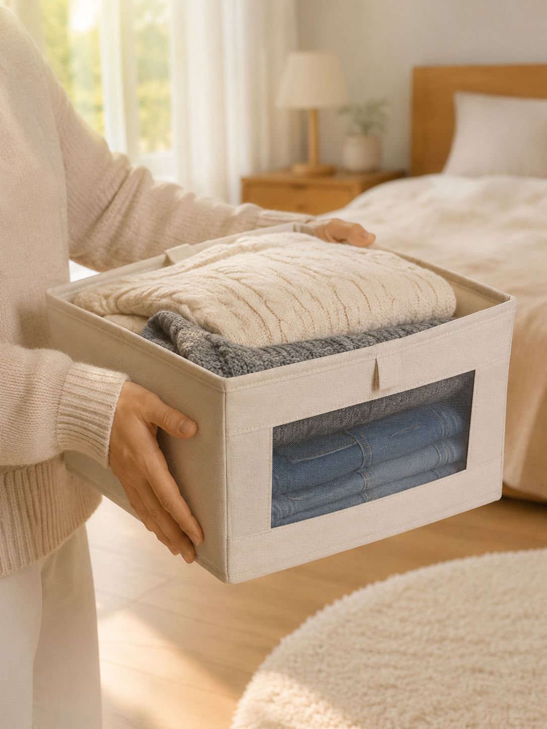Caja de almacenamiento de diseño moderno y funcional