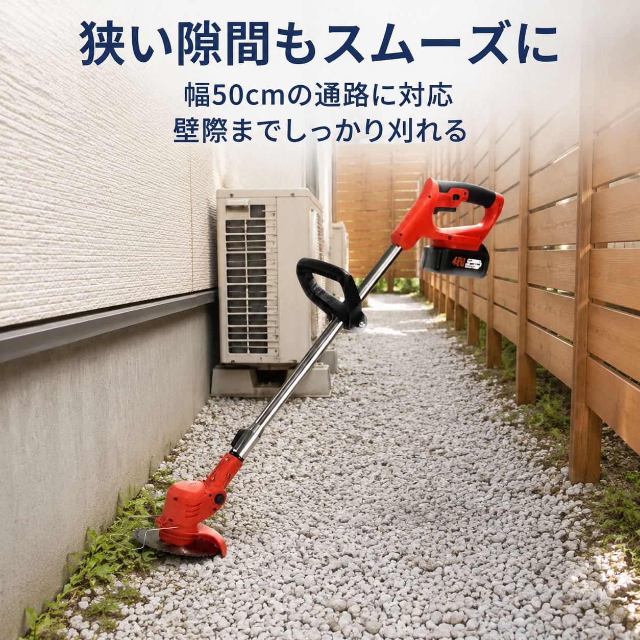 小型充電式リチウム電池草刈り機