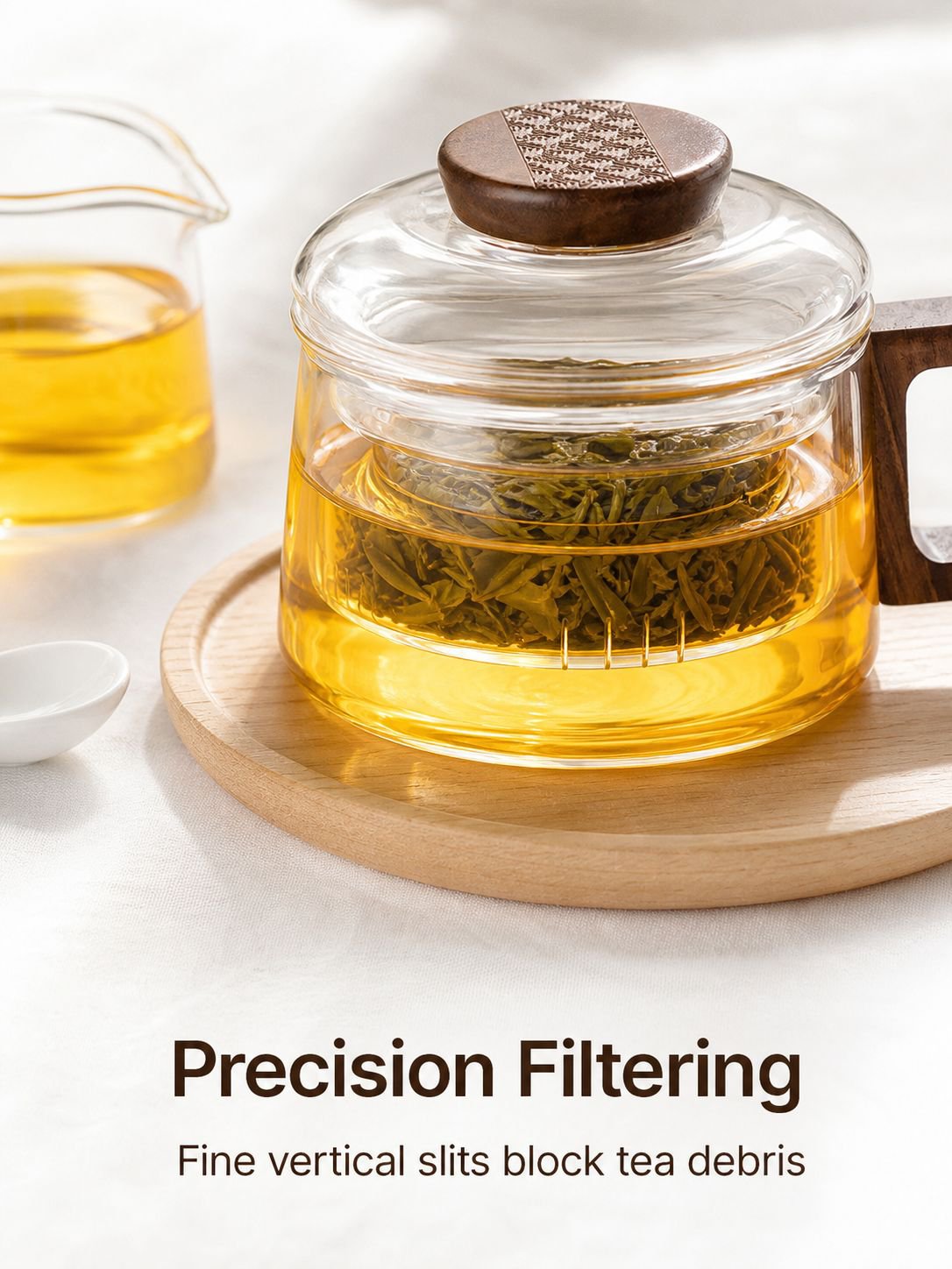 Separable tea filter cup set