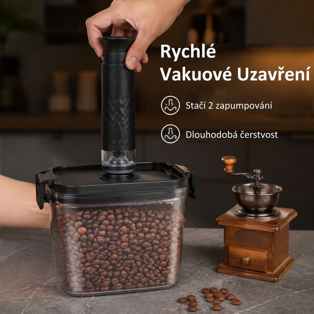 Multifunkční vzduchotěsná dóza na kávová zrna a čaj