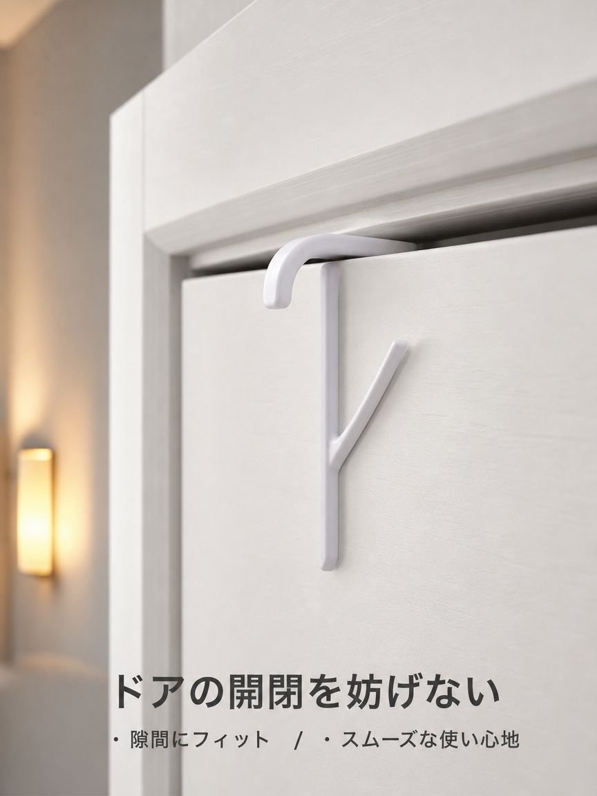 穴開け不要 多機能ドア掛けフック