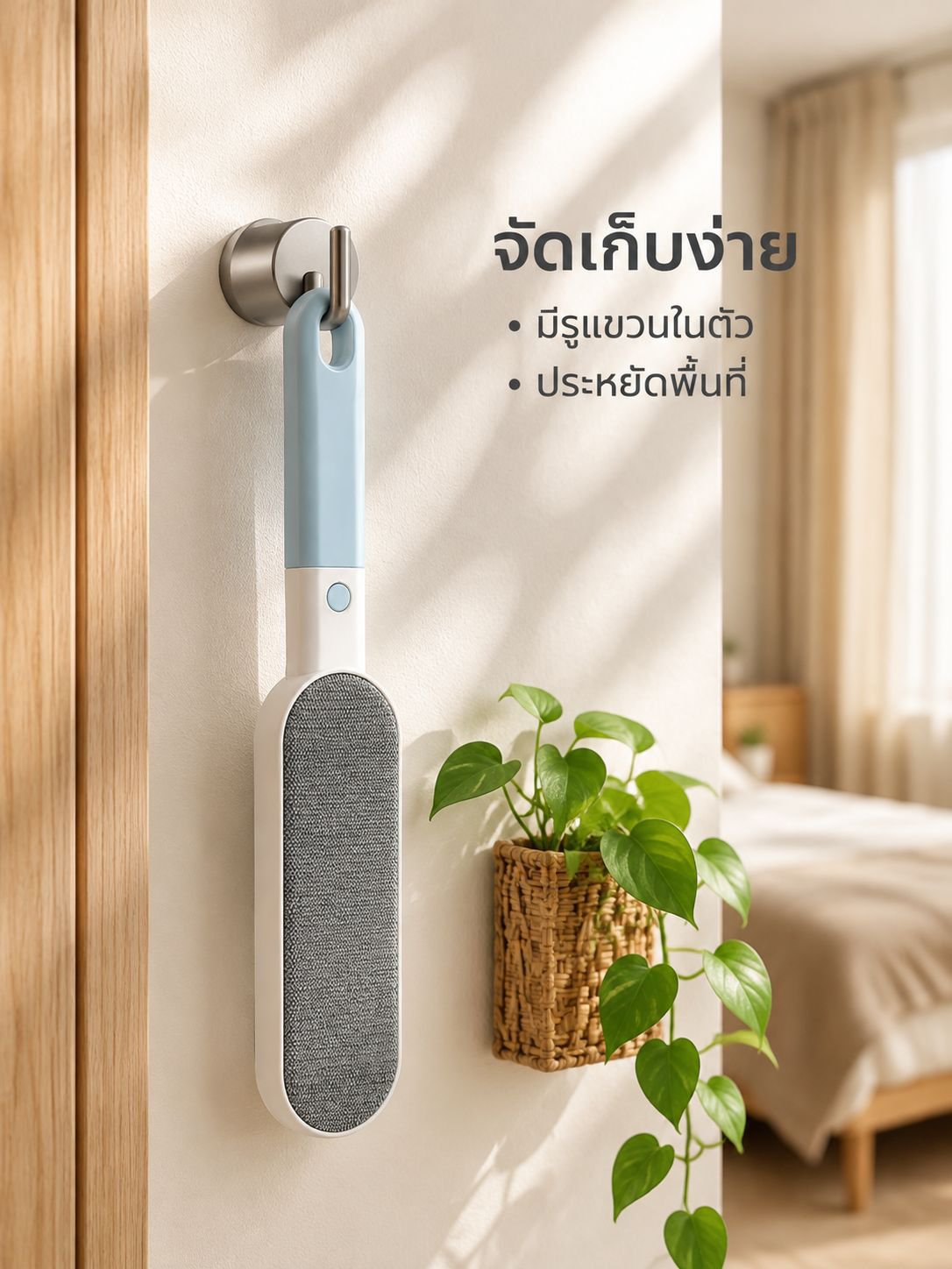 แปรงกำจัดขนและขุยแบบสองด้าน