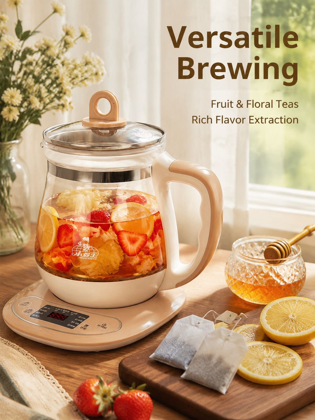 Multifunctional High Borosilicate Glass Health Kettle