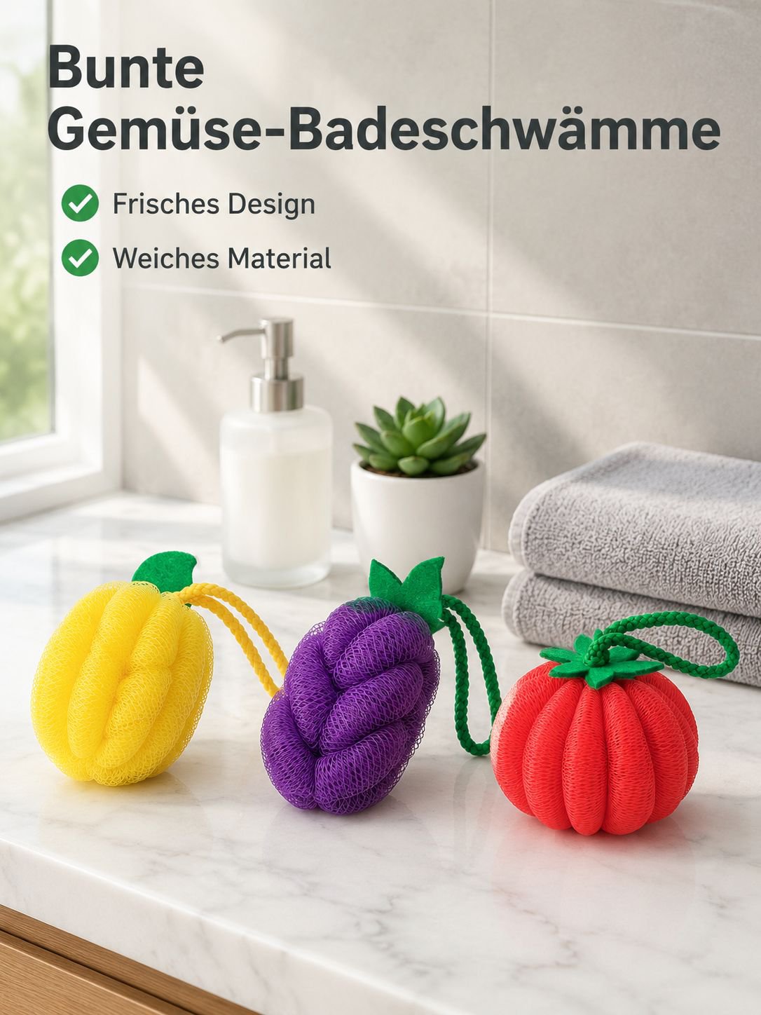 Gemüseförmiger Badeball
