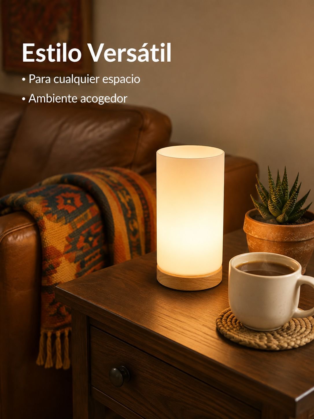 Lámpara de noche de luz cálida para dormitorio