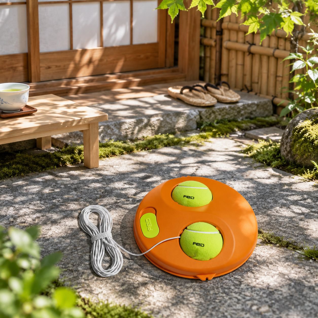 滑り止め紐付きテニストレーナーセット
