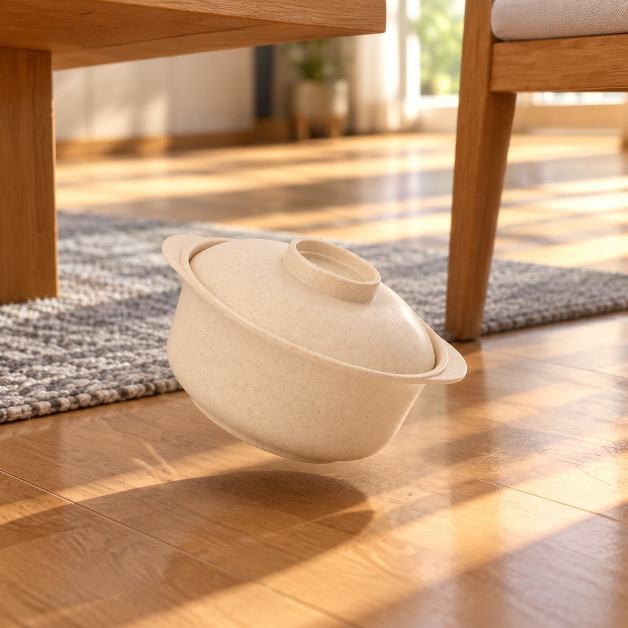 Wheat straw casserole bowl Japanese style household rice bowl plastic bowl soup bowl small