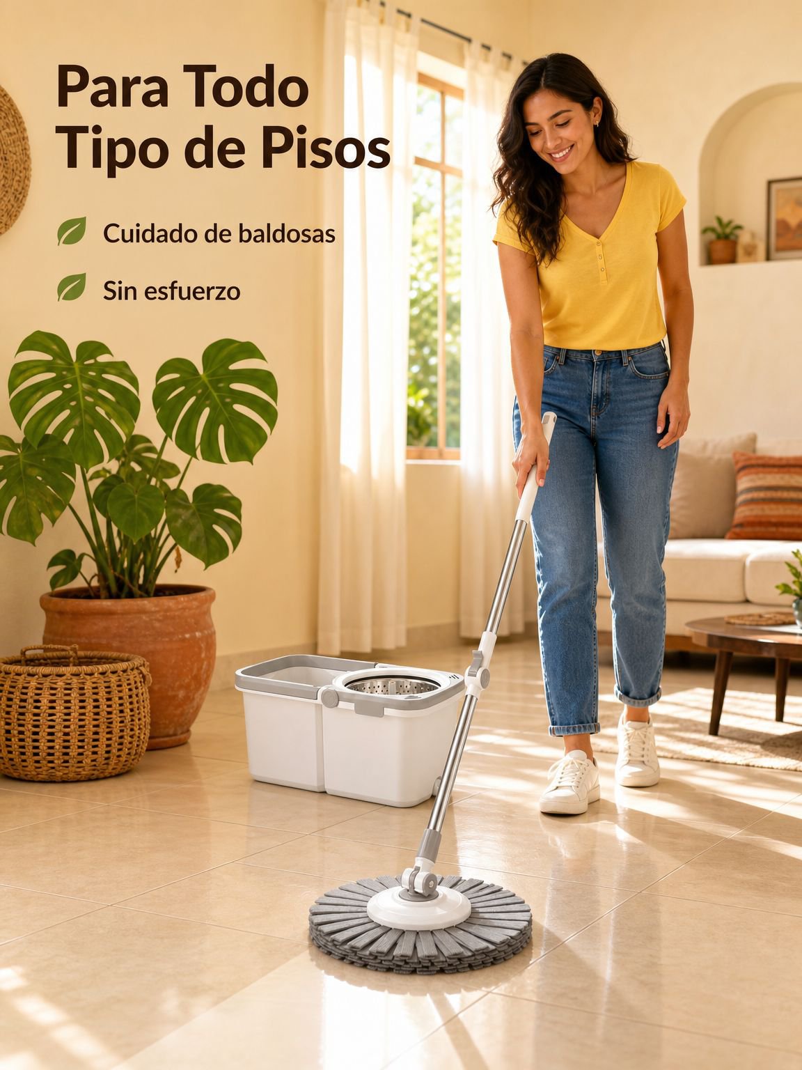 Trapeador automático giratorio