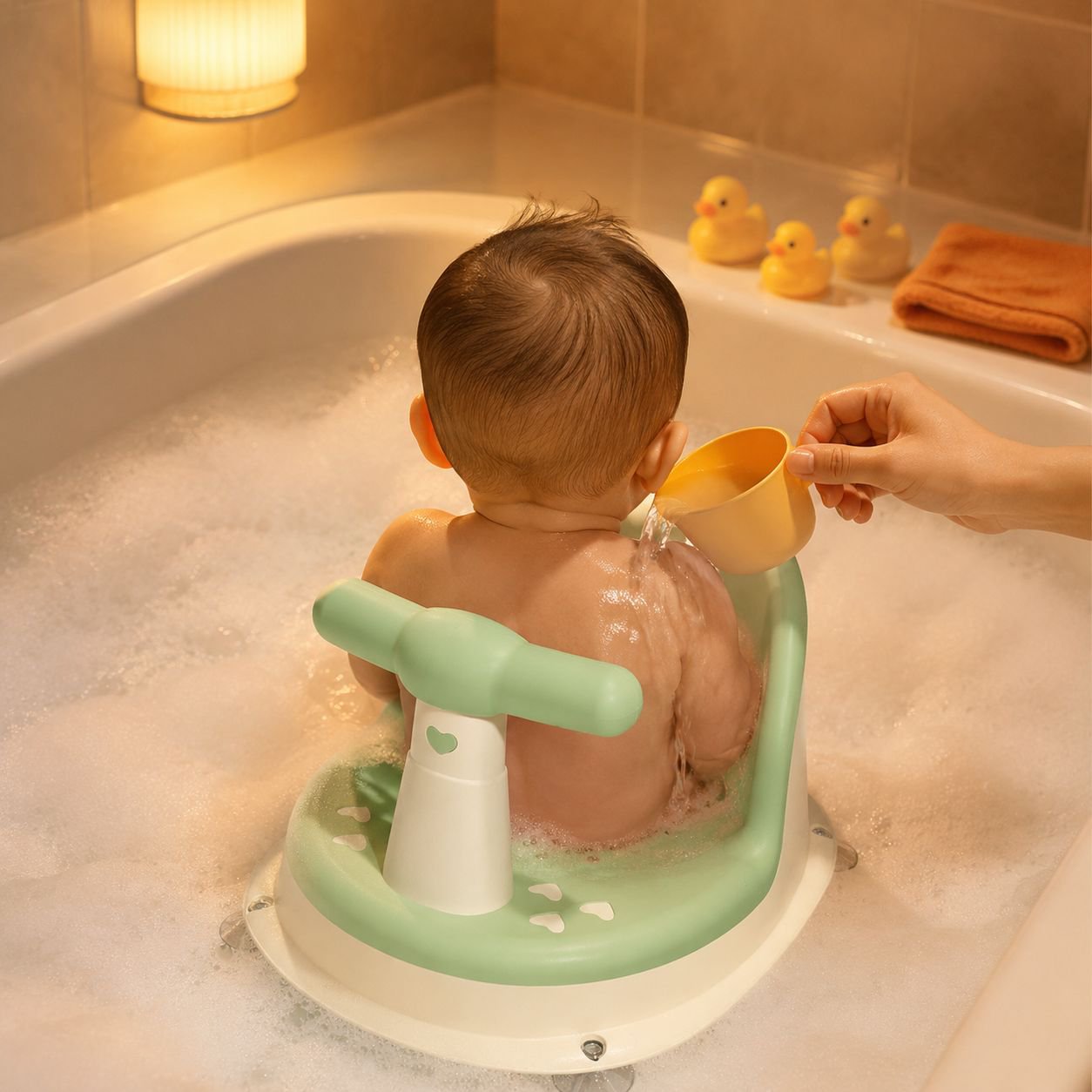 Taburete para baño infantil fácil de limpiar