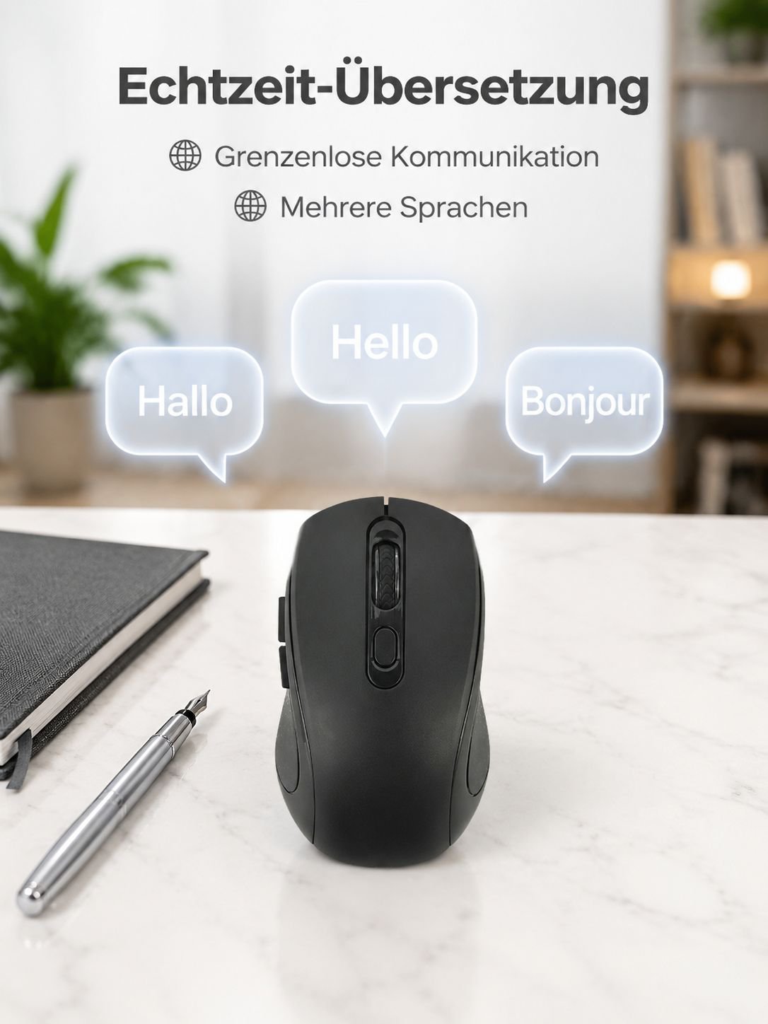Premium KI-Sprachrechenmaus