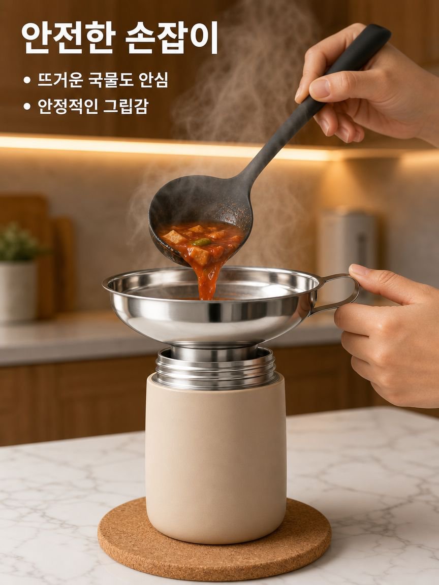 입구가 넓은 분배 깔때기