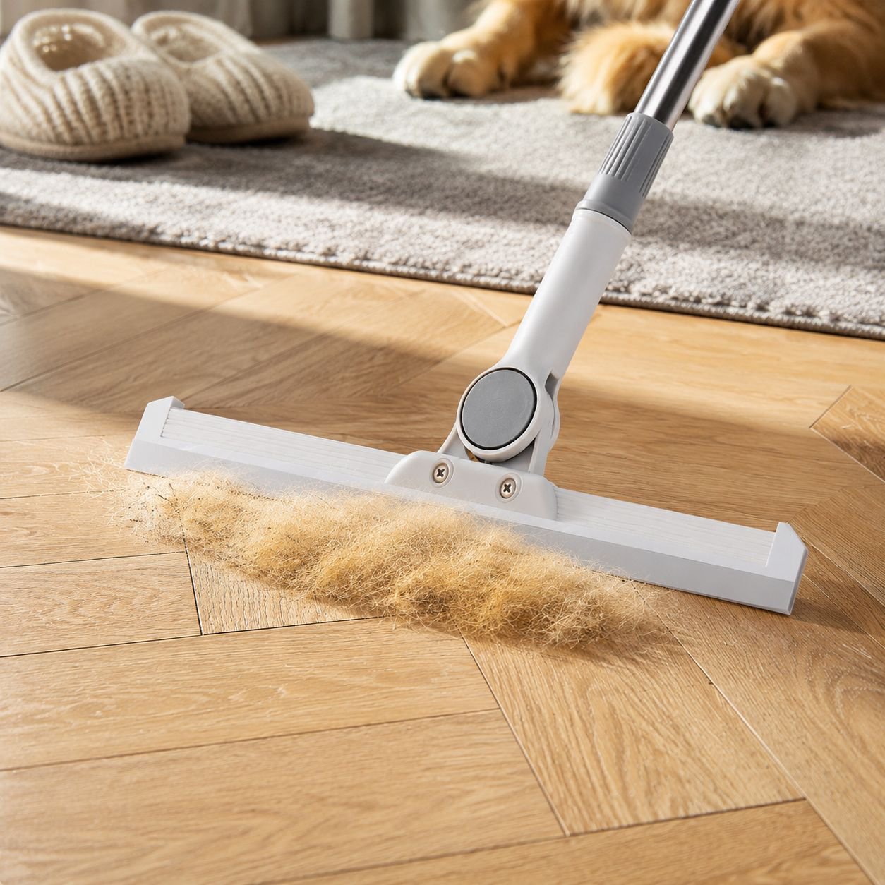 Home retractable handle squeegee bathroom silicone floor scraper bathroom magic broom scraper