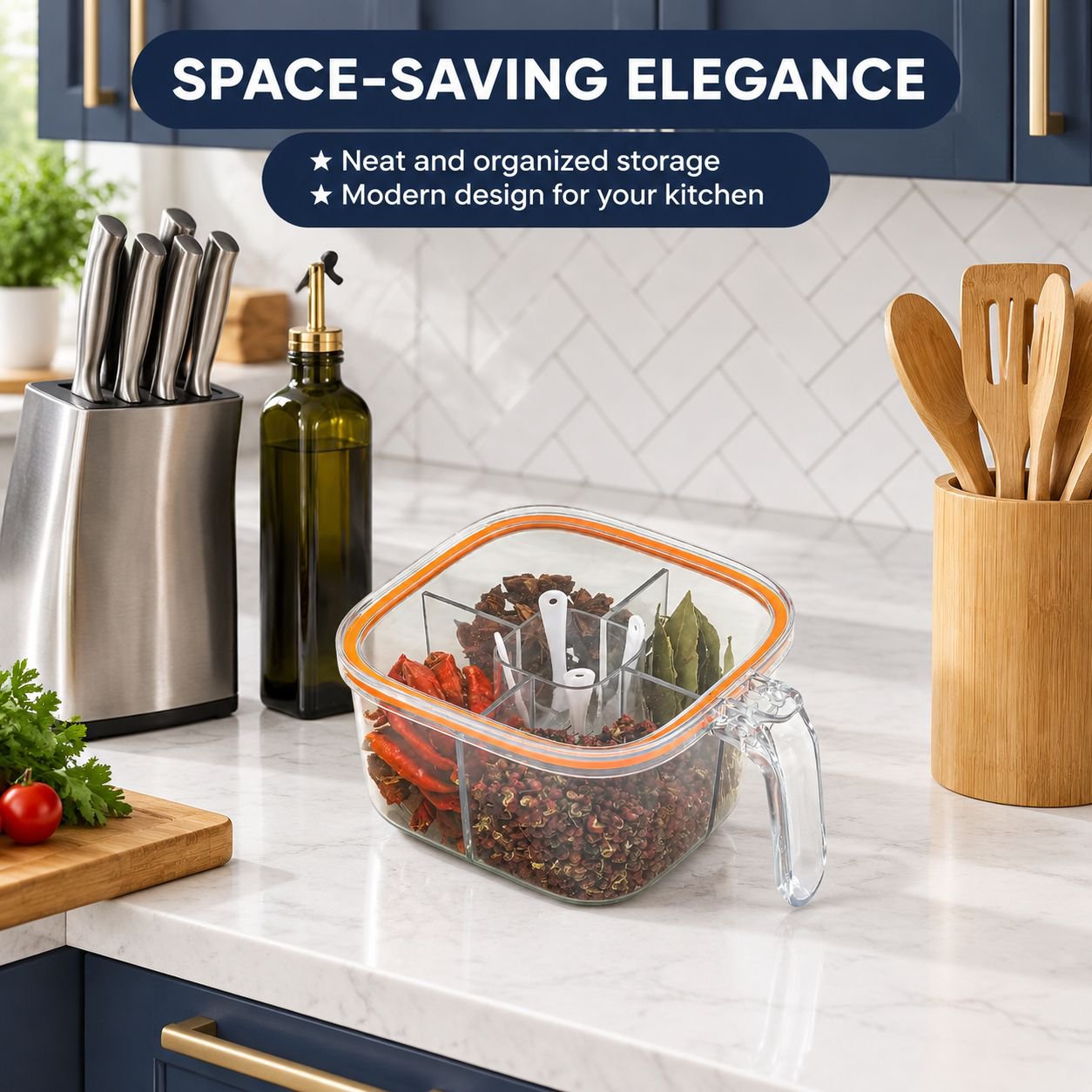 High-quality seasoning box suitable for salt, herbs, and powdered spices