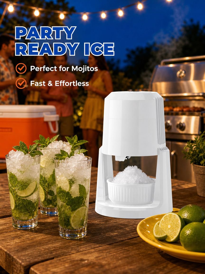 Fully Automatic Dual-Speed Ice Shaver
