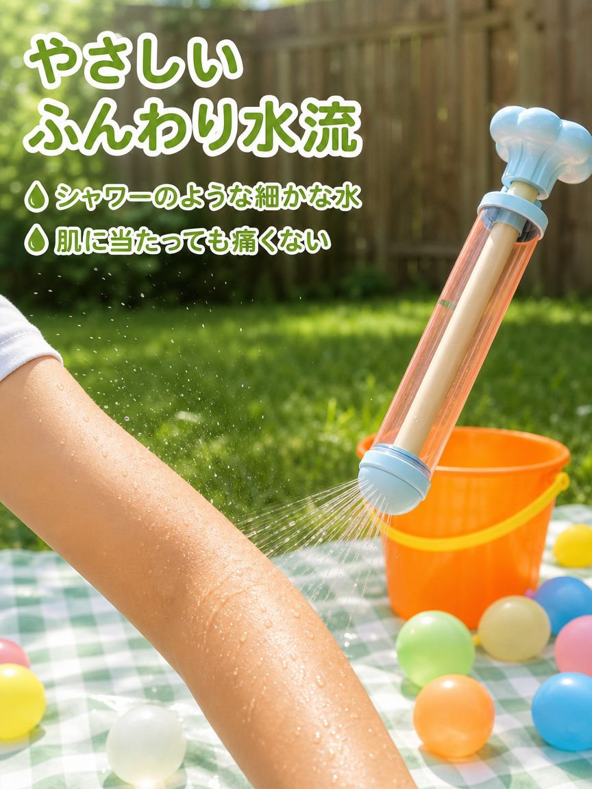 引き出し式の花火型水鉄砲